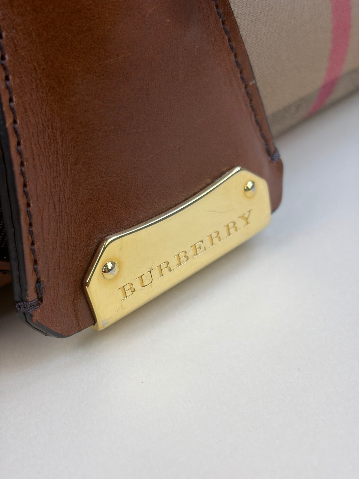 Burberry Brown House Check Blaze Bag