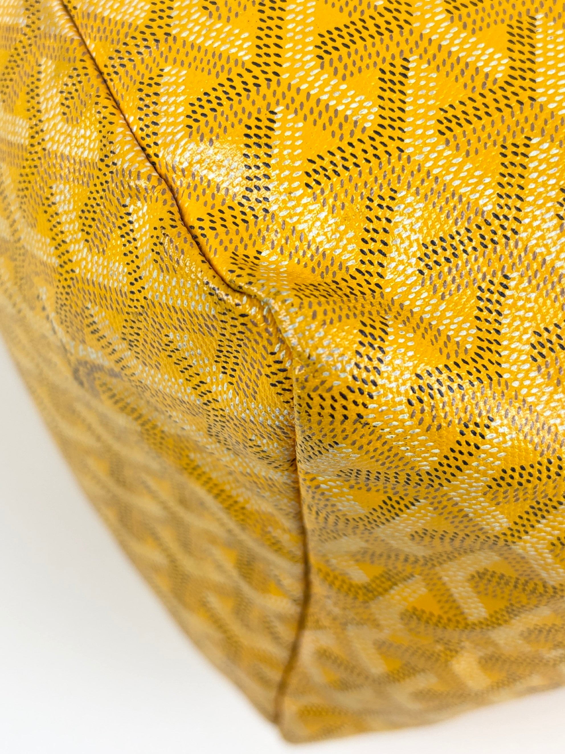 Goyard Yellow Goyardine Saint Louis GM Shoulder Bag
