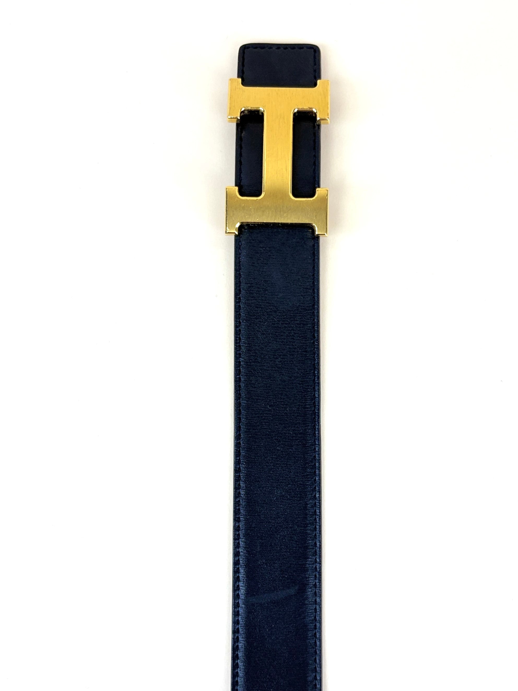 Hermes h belt buckle and reversible leather strap 33mm