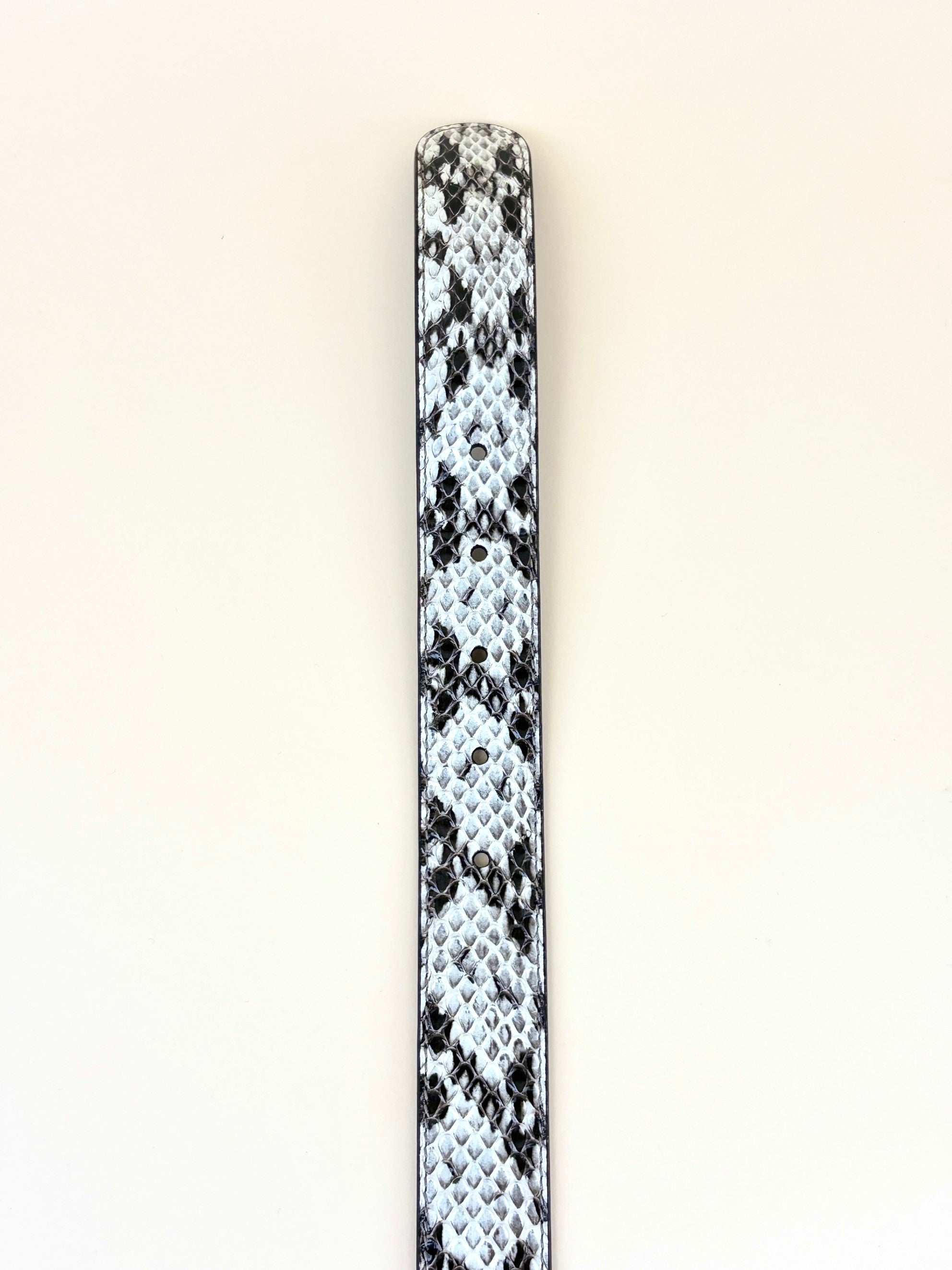 Gucci snakeskin belt with crystal Dionysus buckle