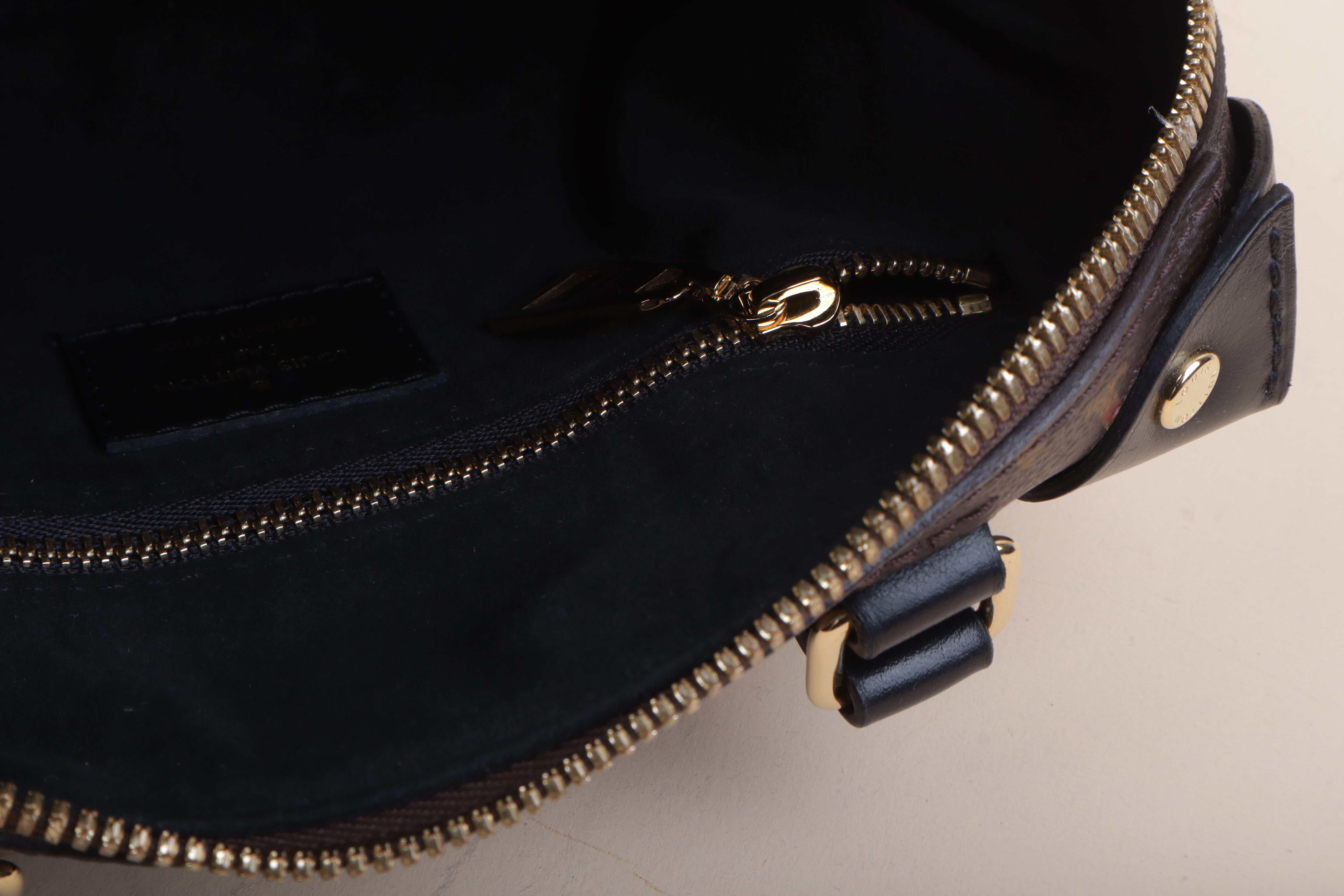 Louis Vuitton Monogram Black Petite Malle Souple Bag