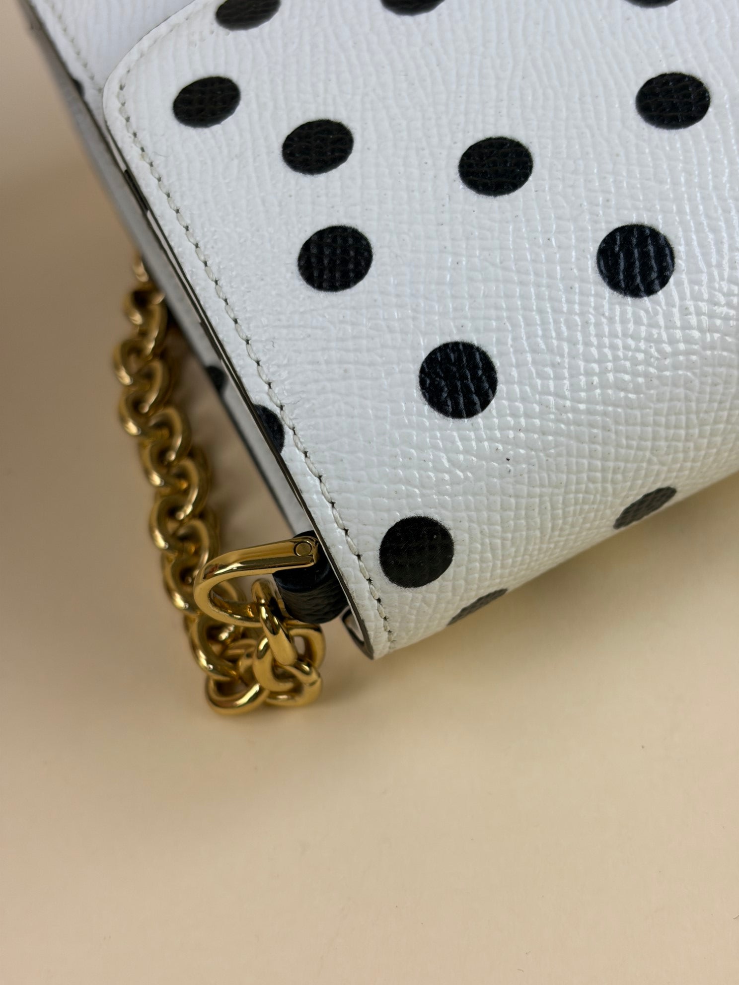 DOLCE&GABBANA polka dots bicolor white and black