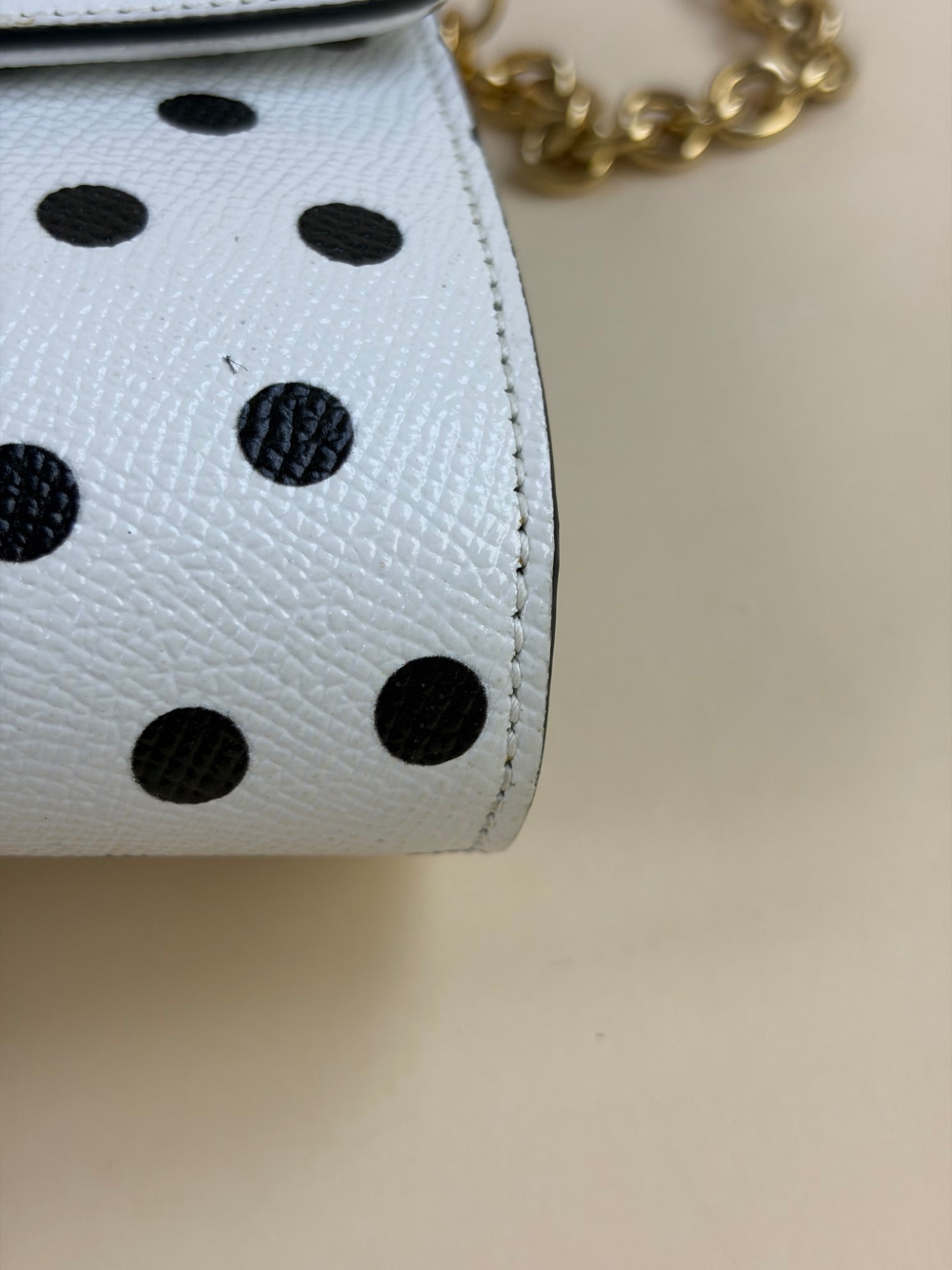 DOLCE&GABBANA polka dots bicolor white and black