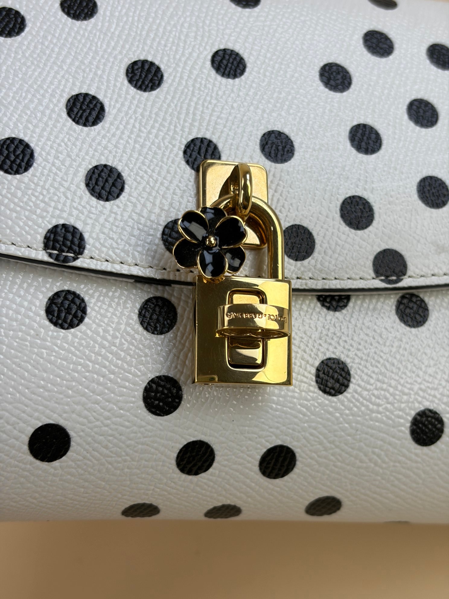 DOLCE&GABBANA polka dots bicolor white and black