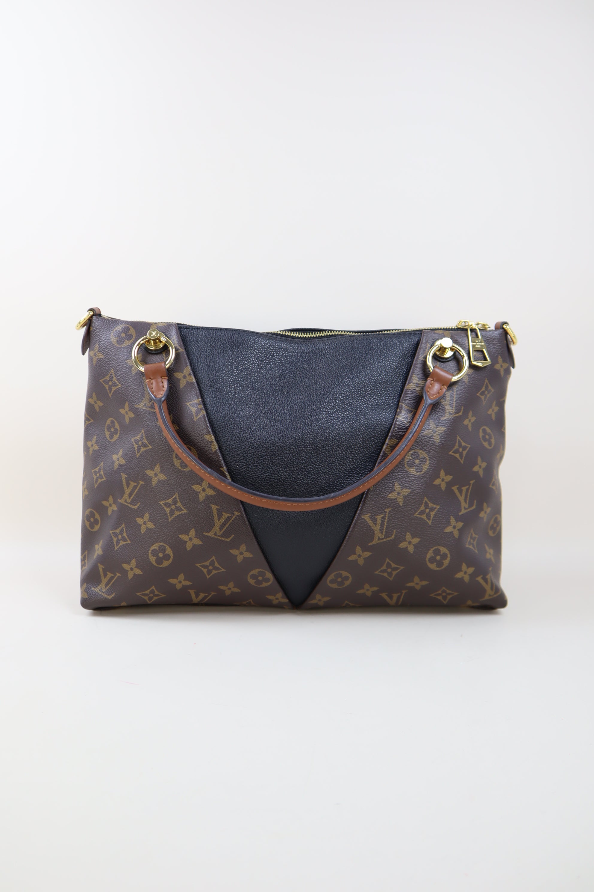 Louis Vuitton Monogram Black MM Tote V Bag