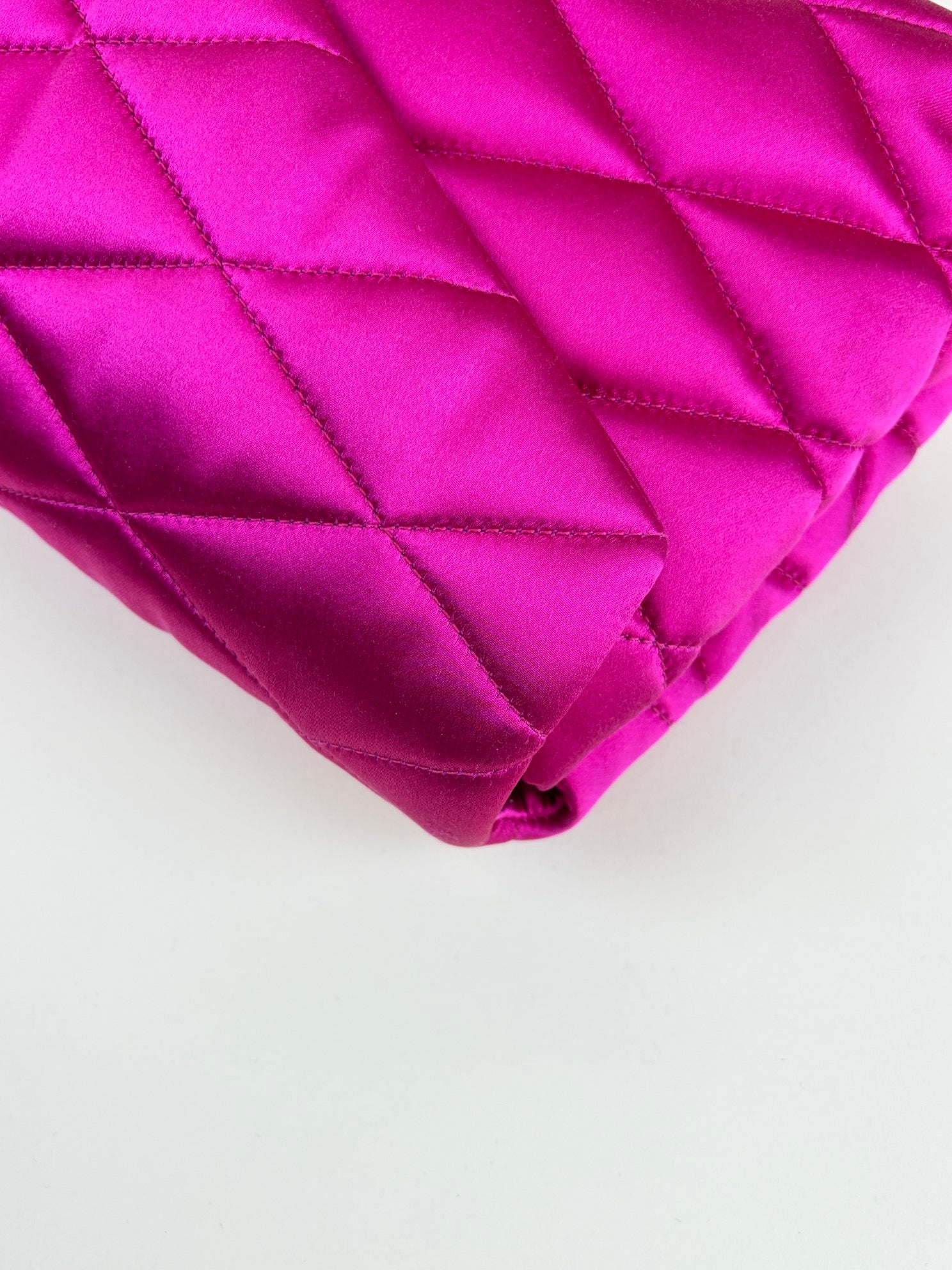 YSL pink Sade Envelope Quilted Large Clutch