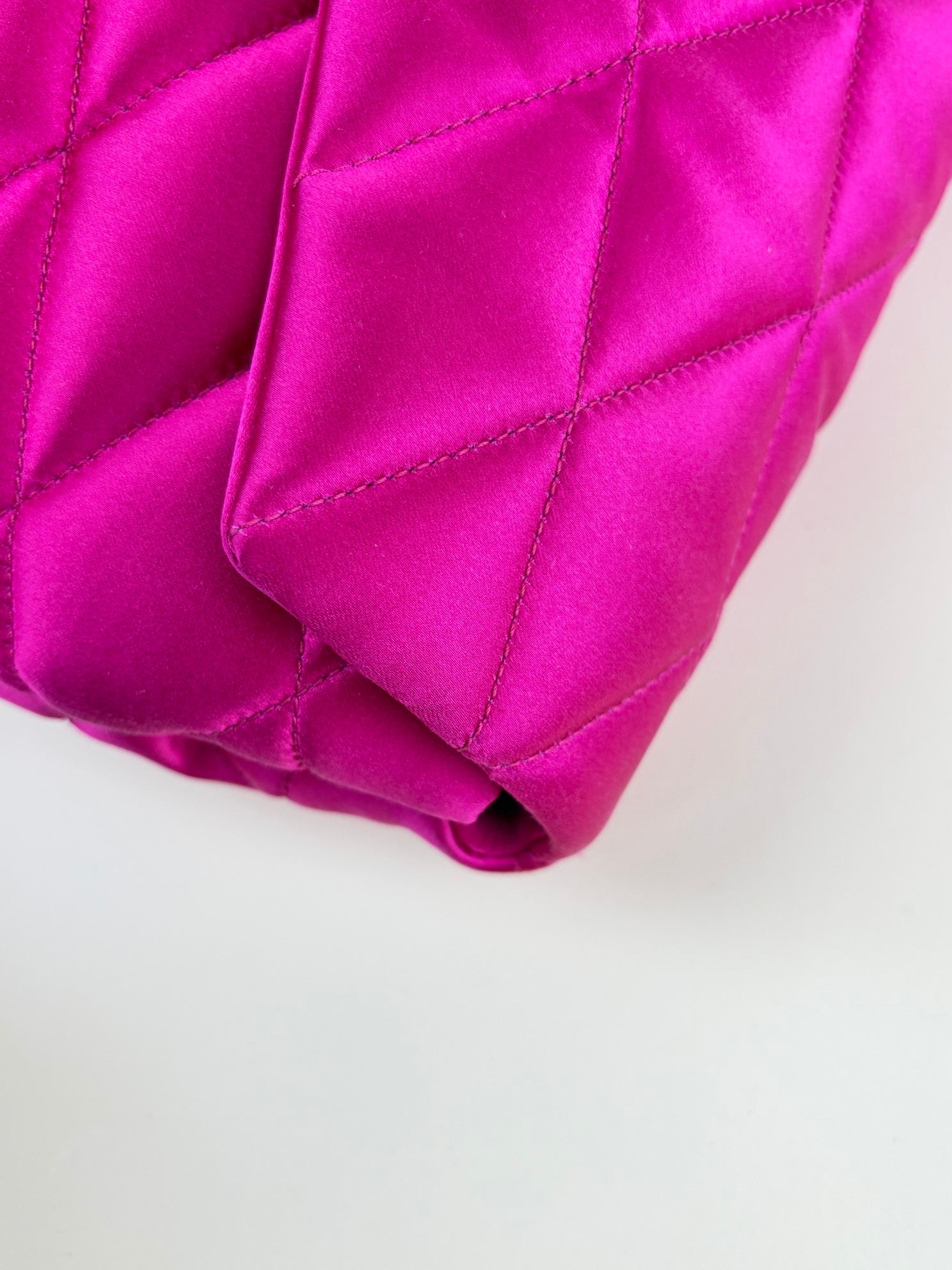 YSL pink Sade Envelope Quilted Large Clutch