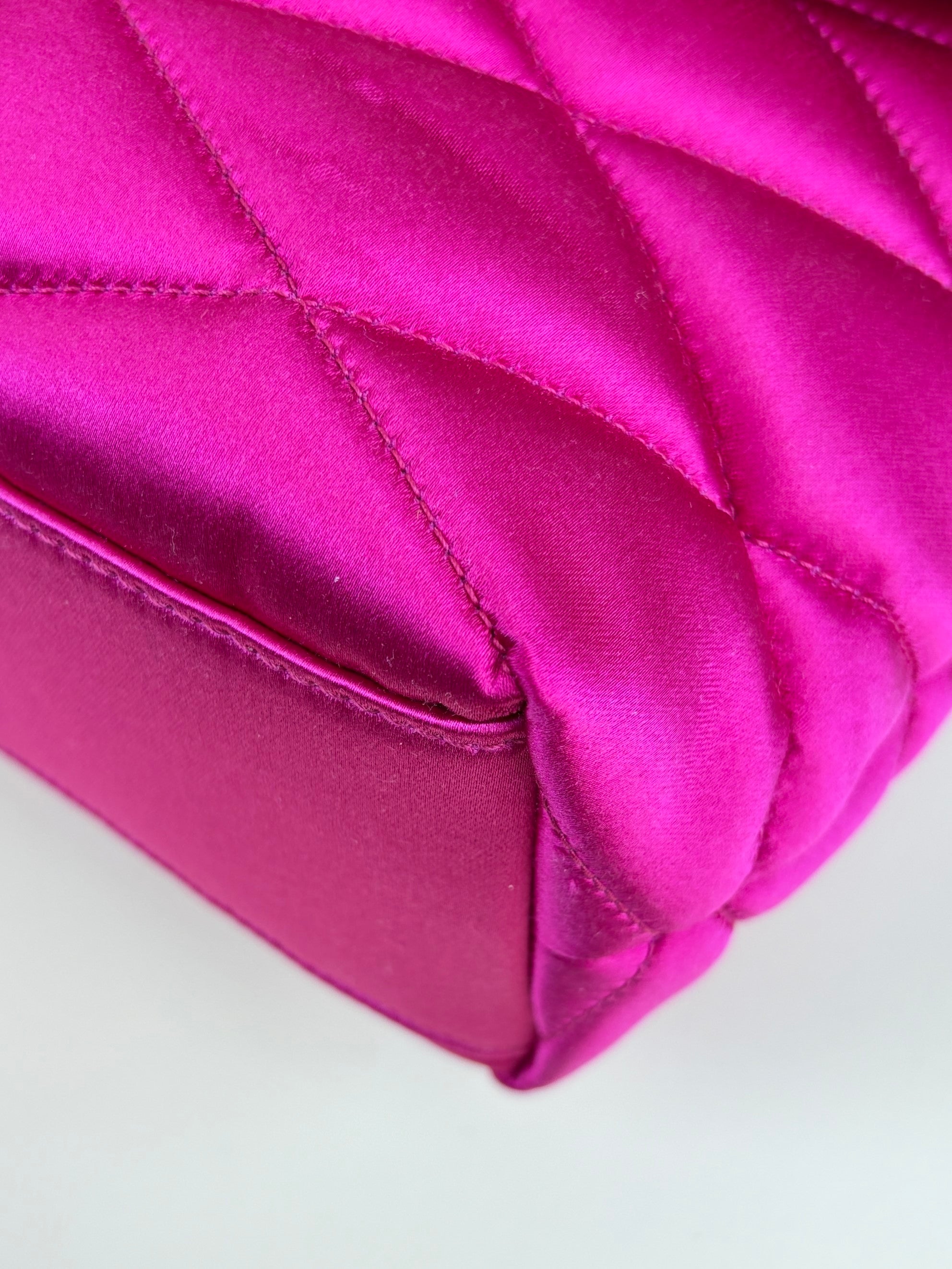 YSL pink Sade Envelope Quilted Large Clutch