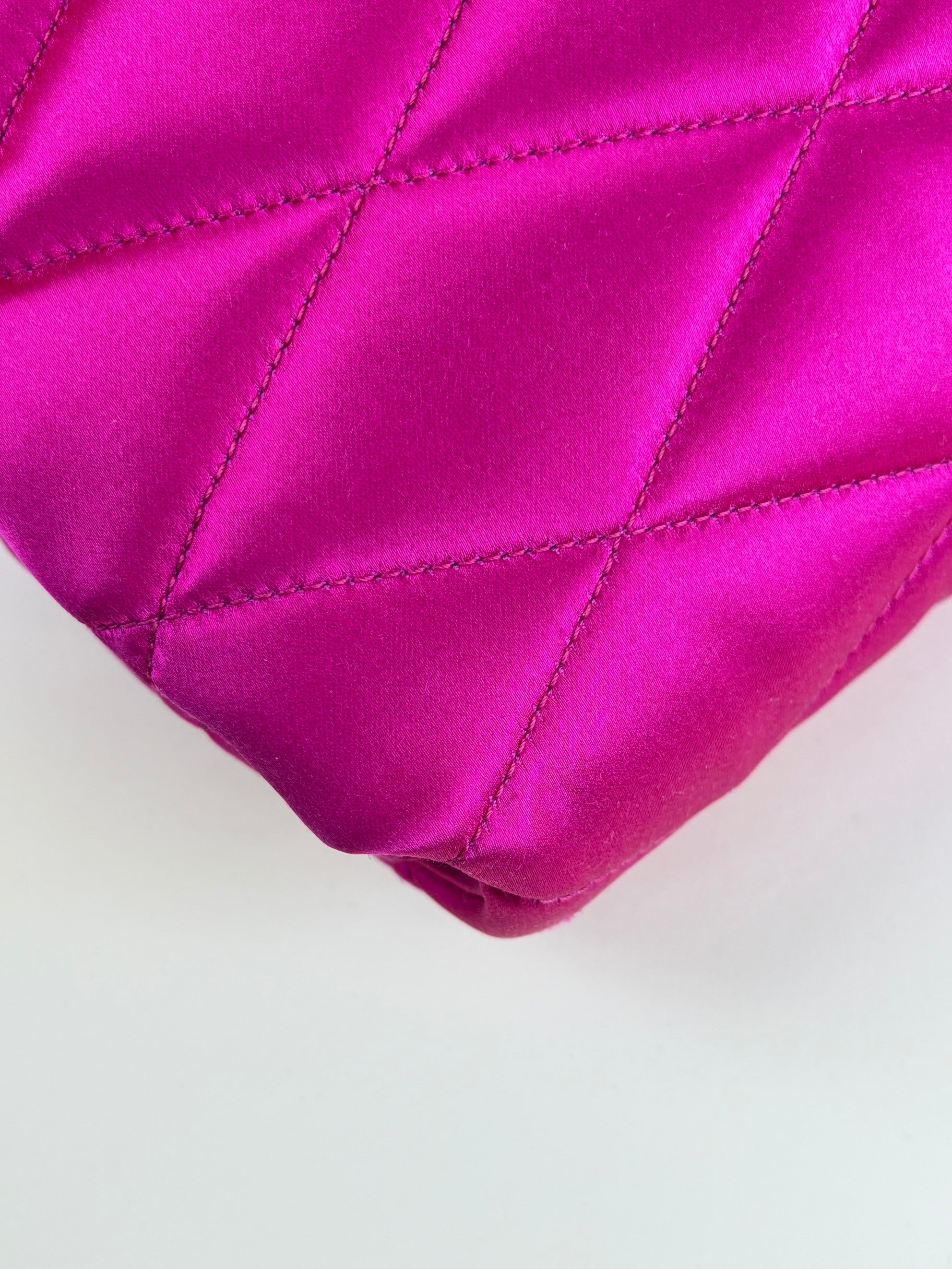 YSL pink Sade Envelope Quilted Large Clutch
