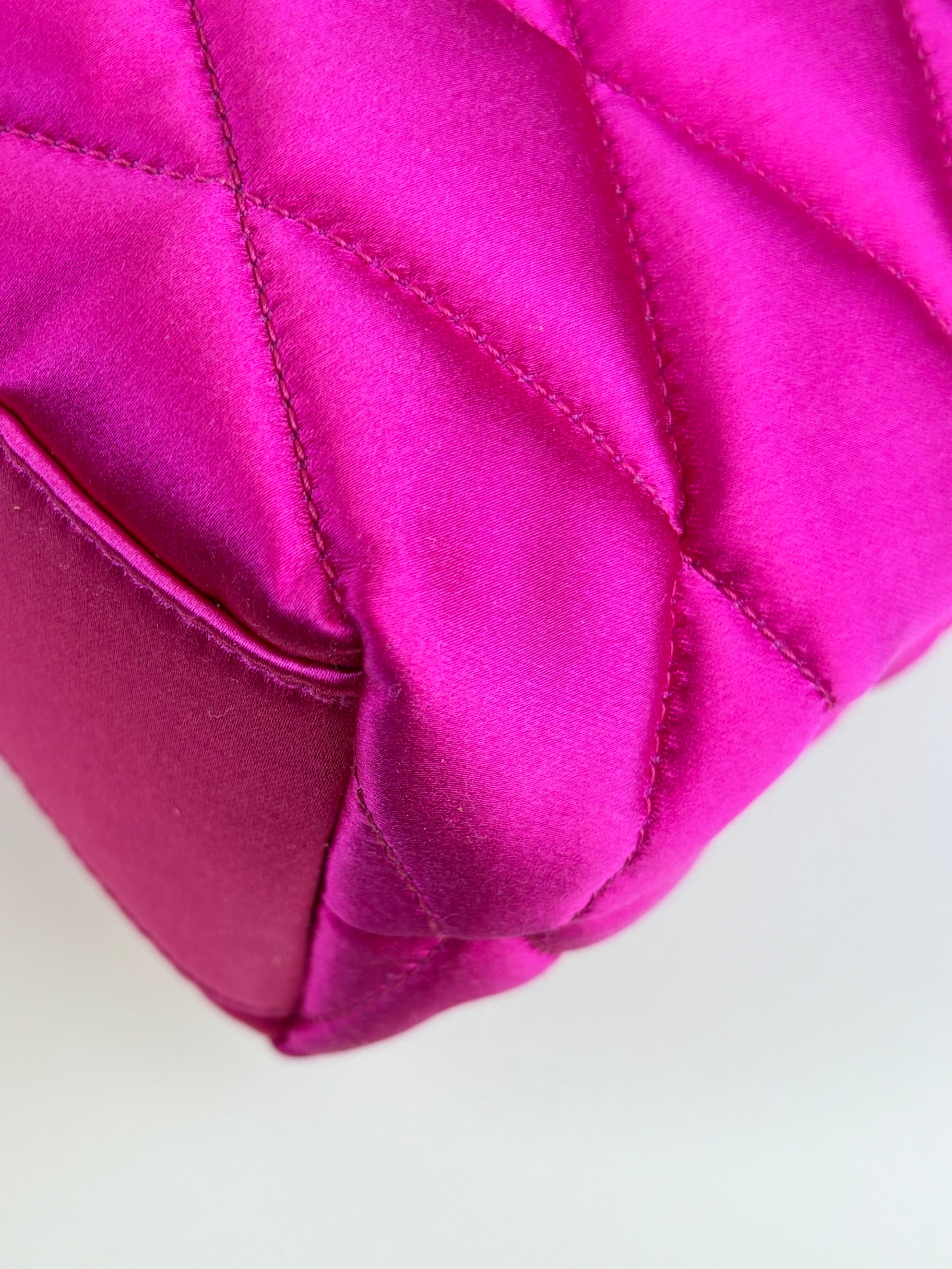 YSL pink Sade Envelope Quilted Large Clutch