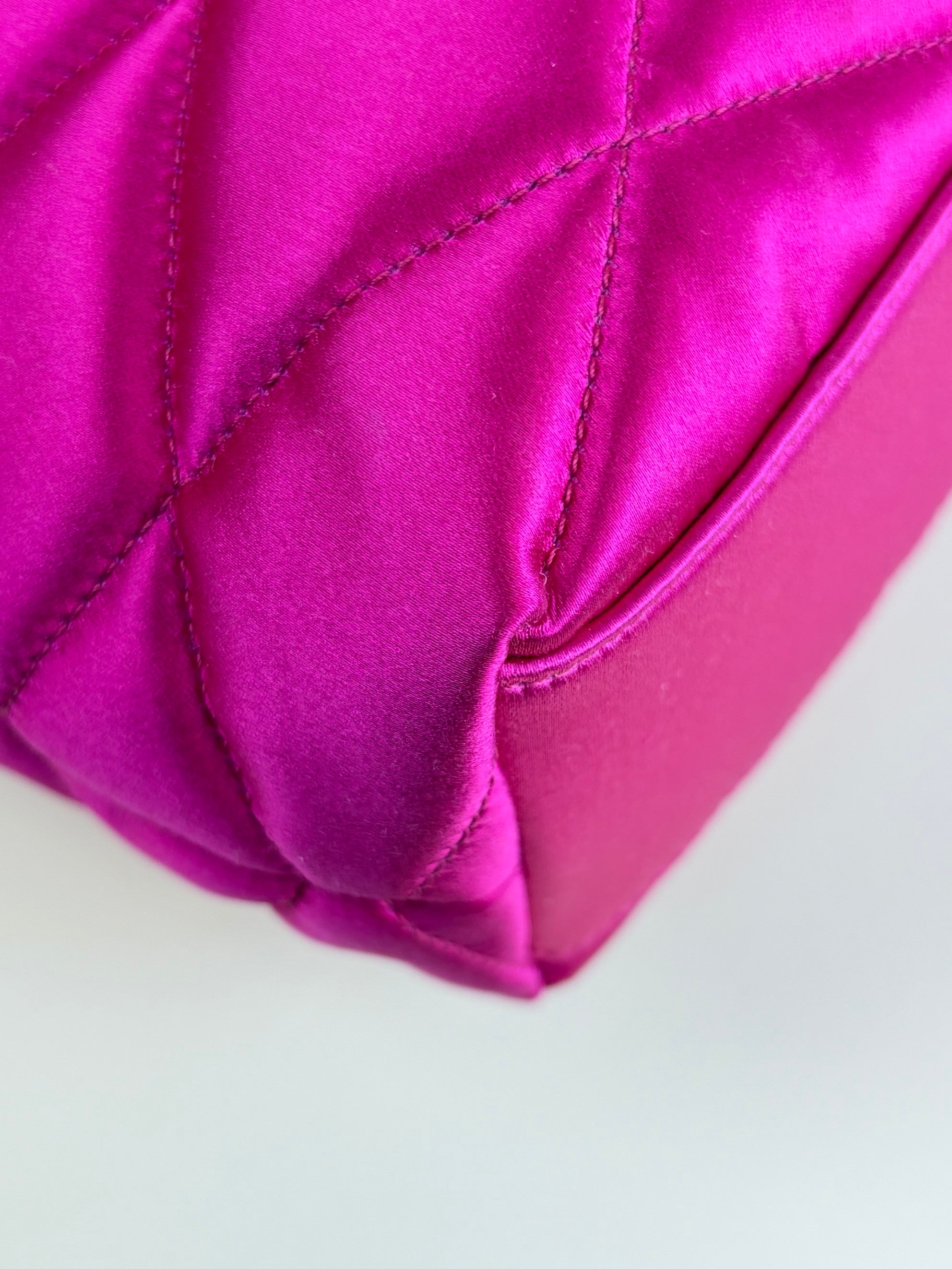 YSL pink Sade Envelope Quilted Large Clutch