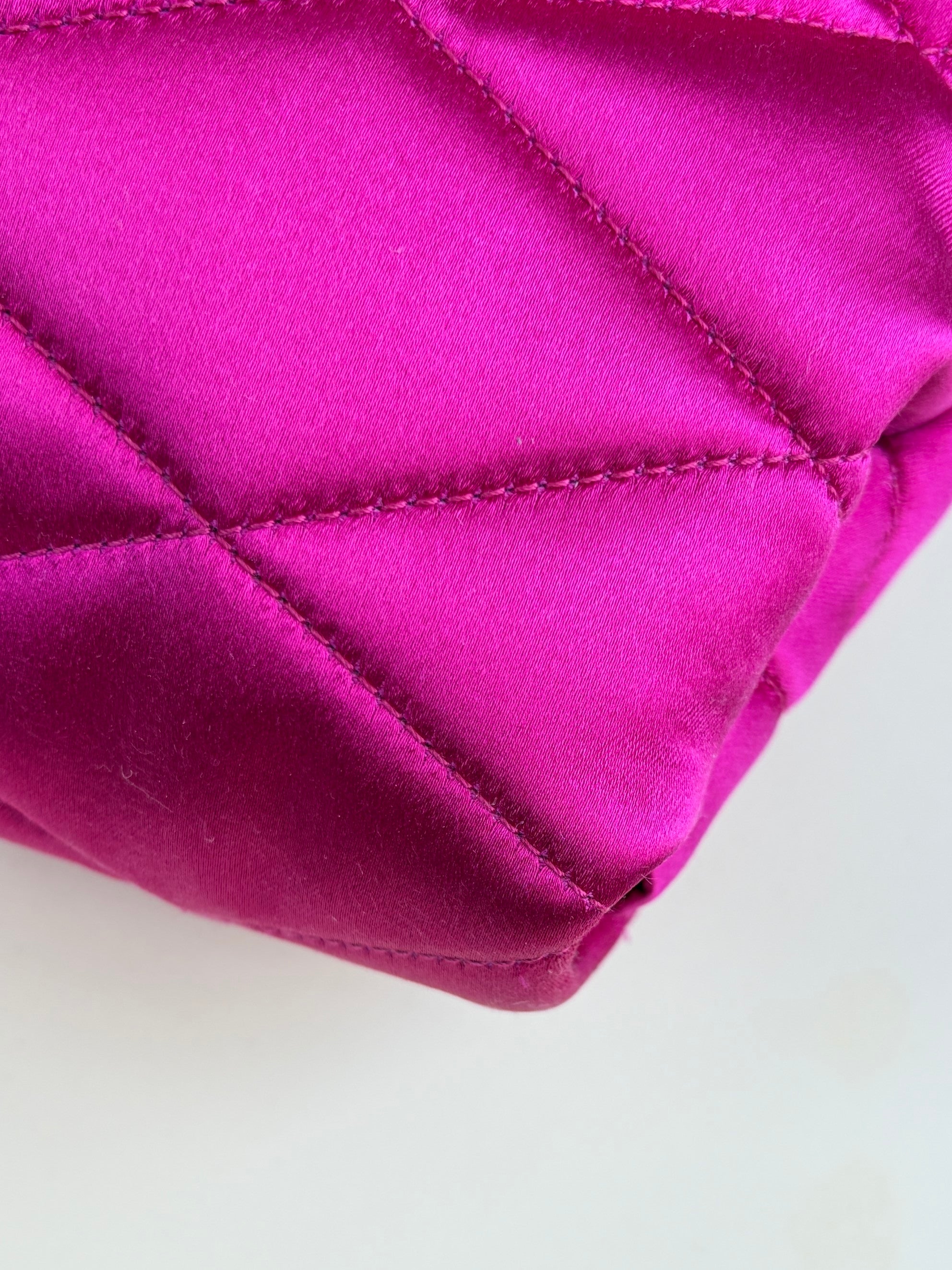 YSL pink Sade Envelope Quilted Large Clutch