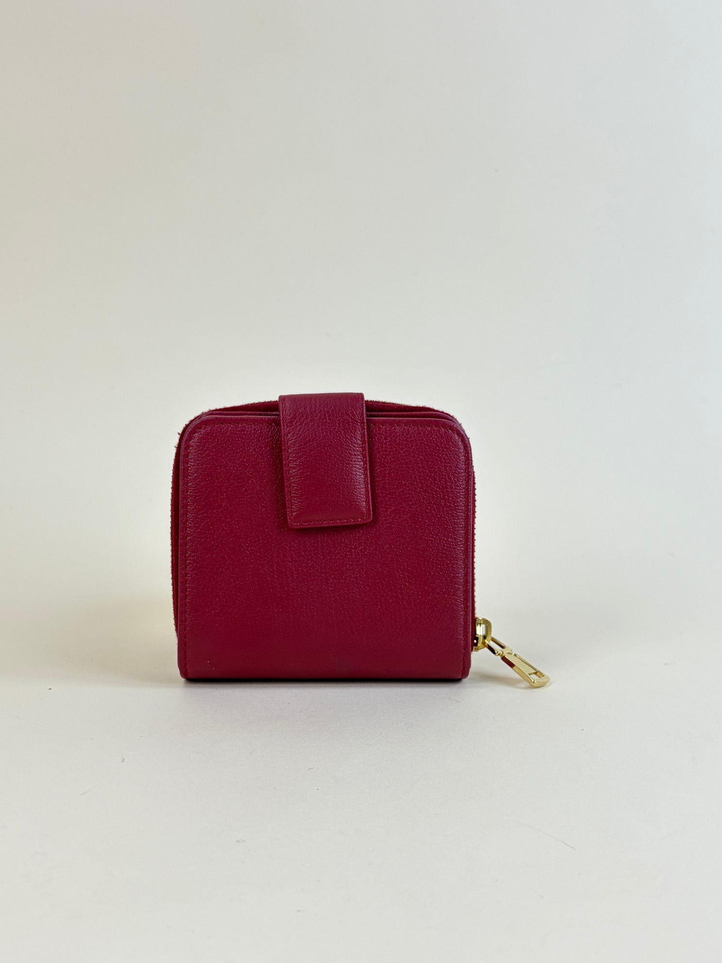 YSL belle De Jour compact red small wallet