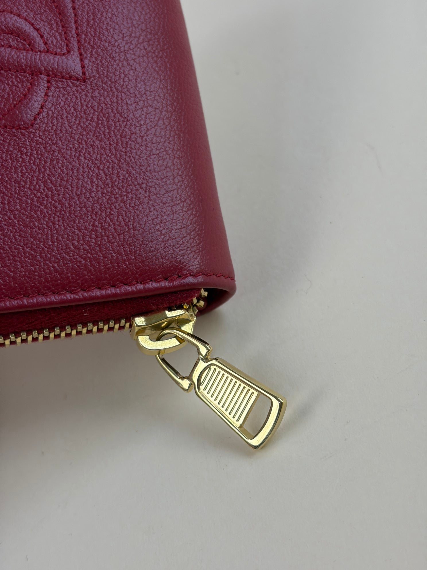 YSL belle De Jour compact red small wallet