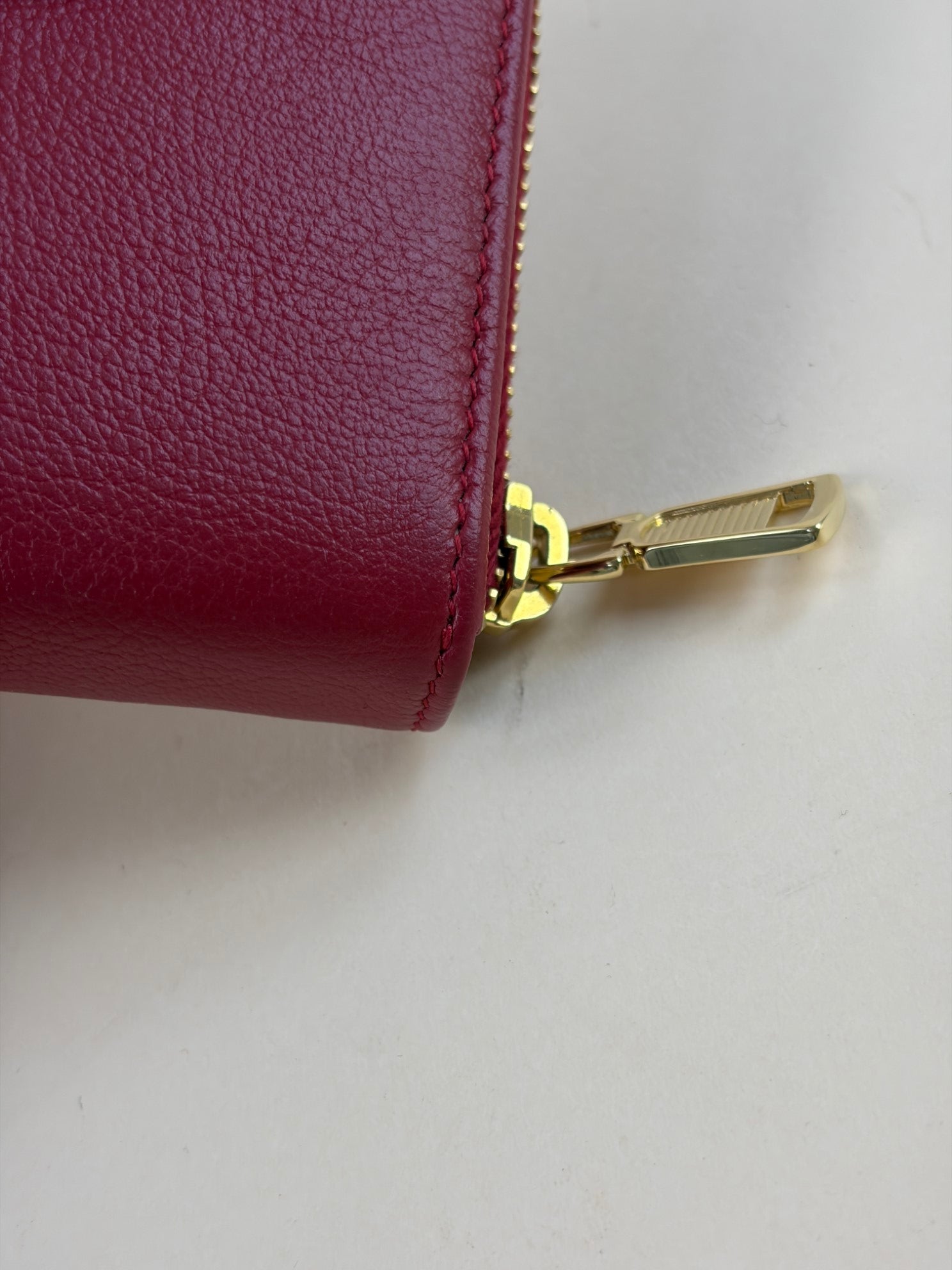 YSL belle De Jour compact red small wallet