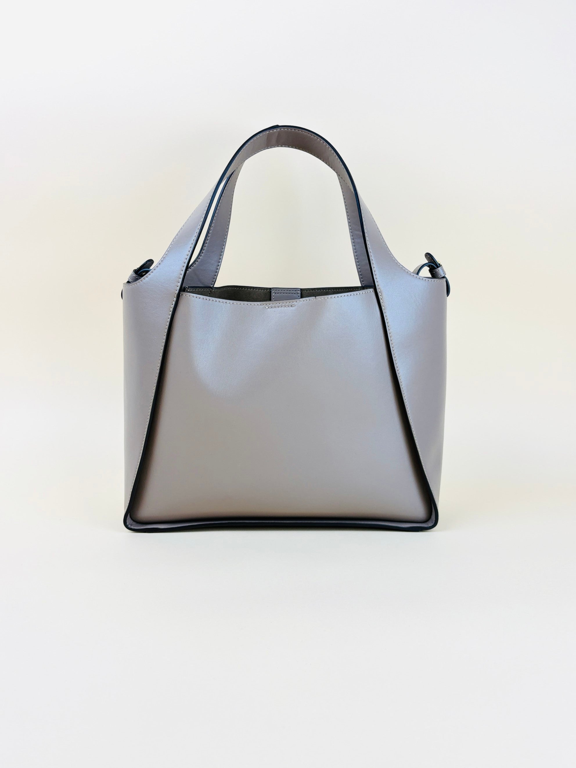 Stella Mccartney moss eco alter nappa perforated logo top handle