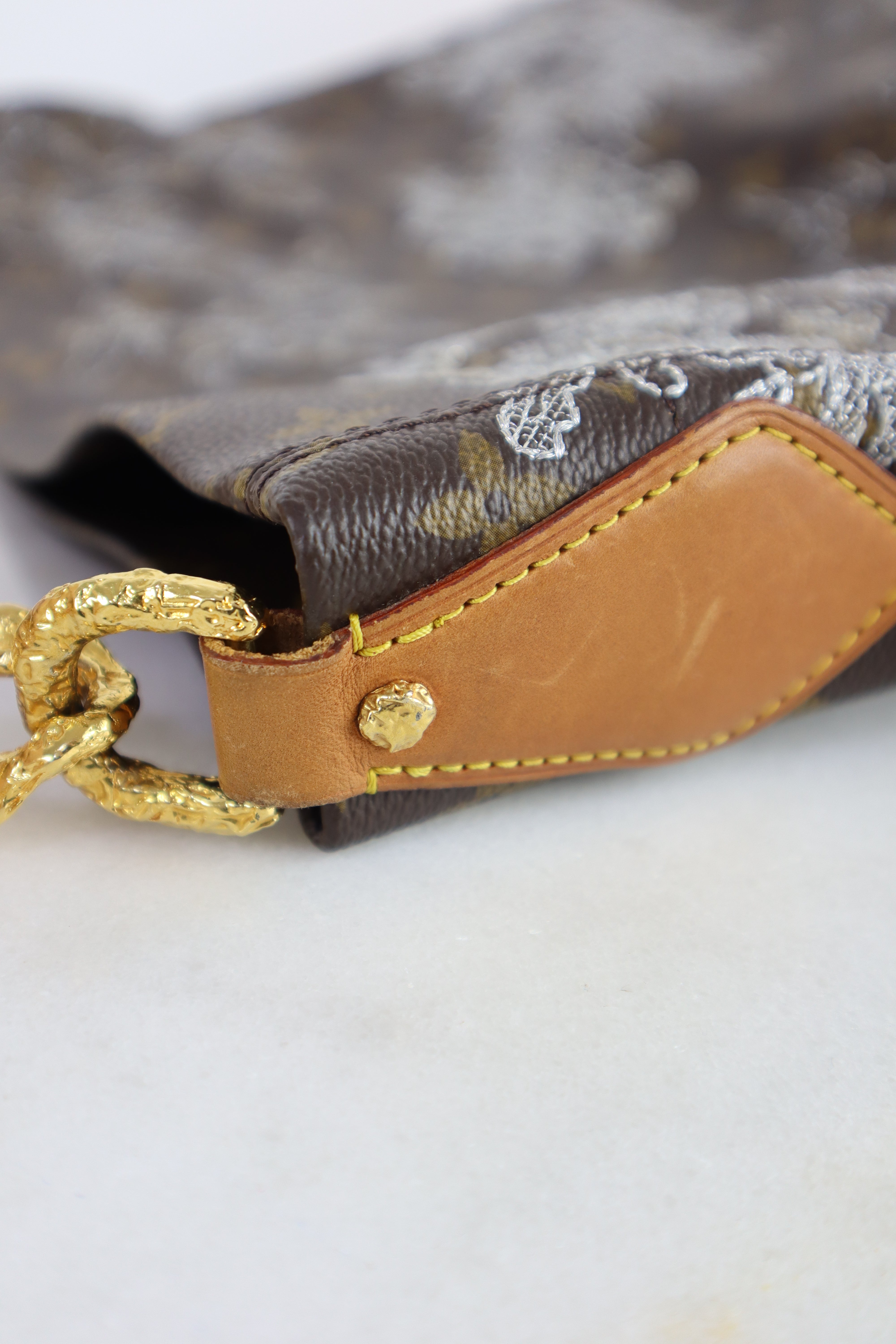 Louis Vuitton Monogram Limited Edition Dentelle Fersen Bag