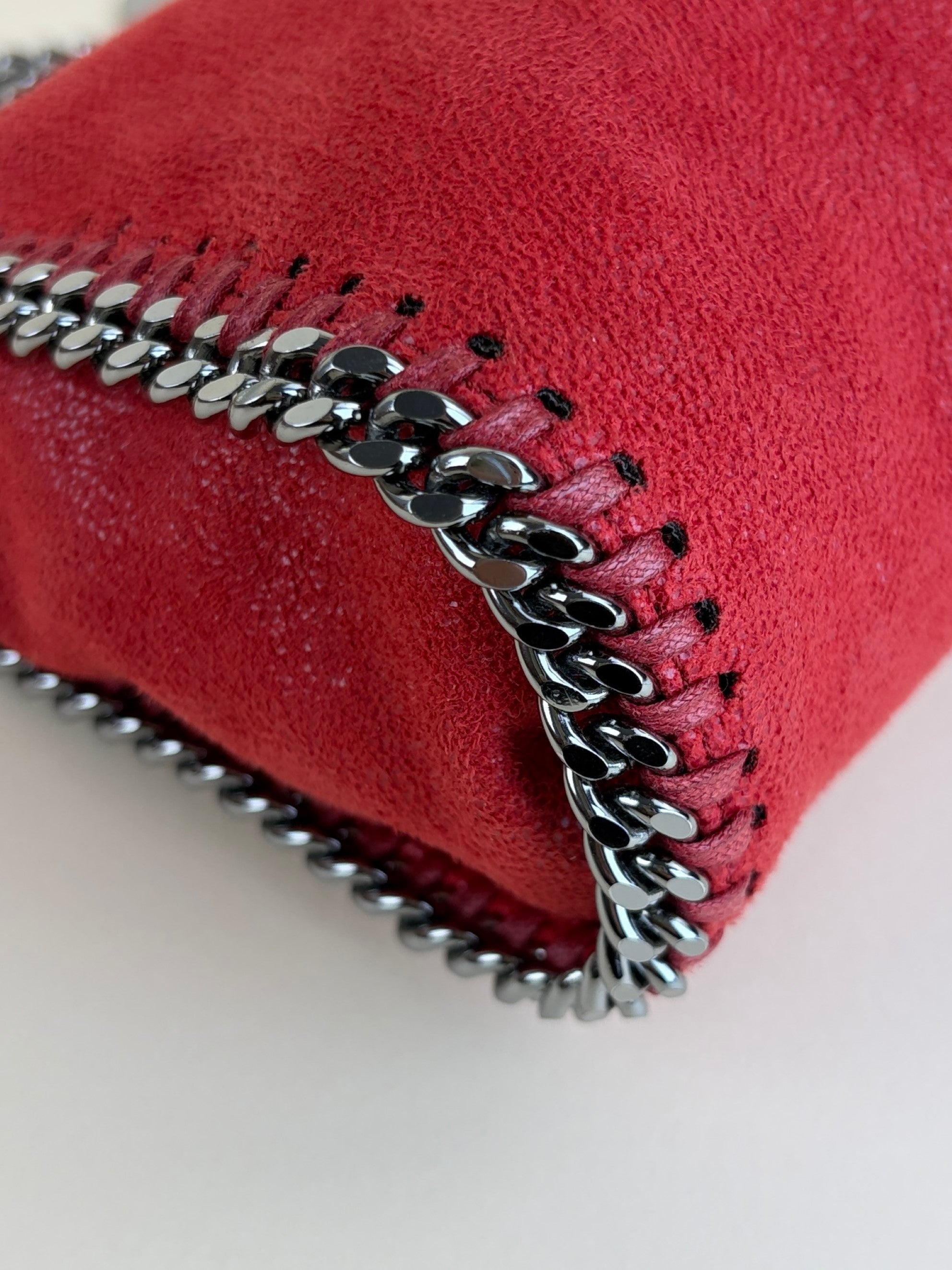 Stella McCartney red Falabella tiny tote bag