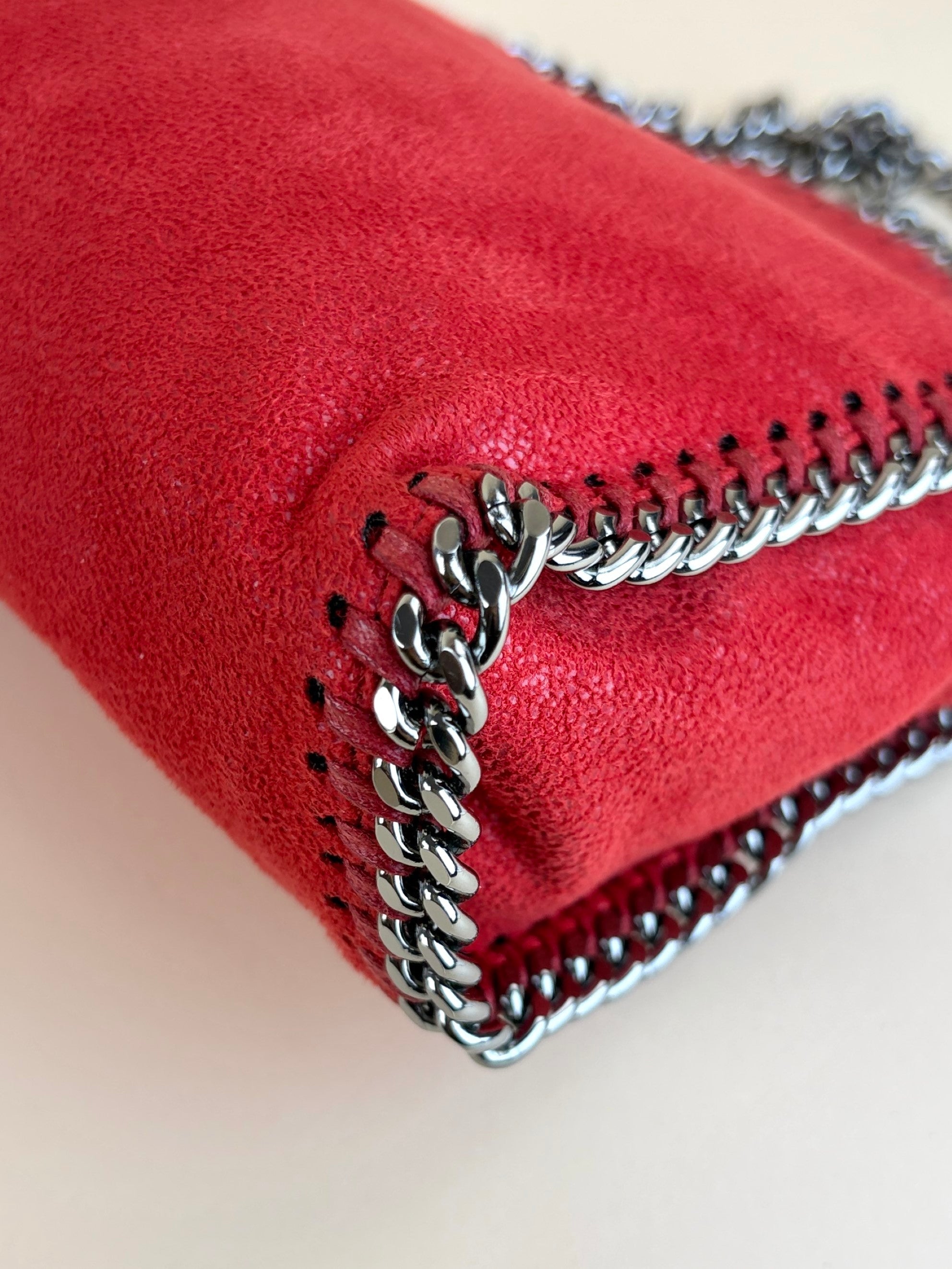 Stella McCartney red Falabella tiny tote bag