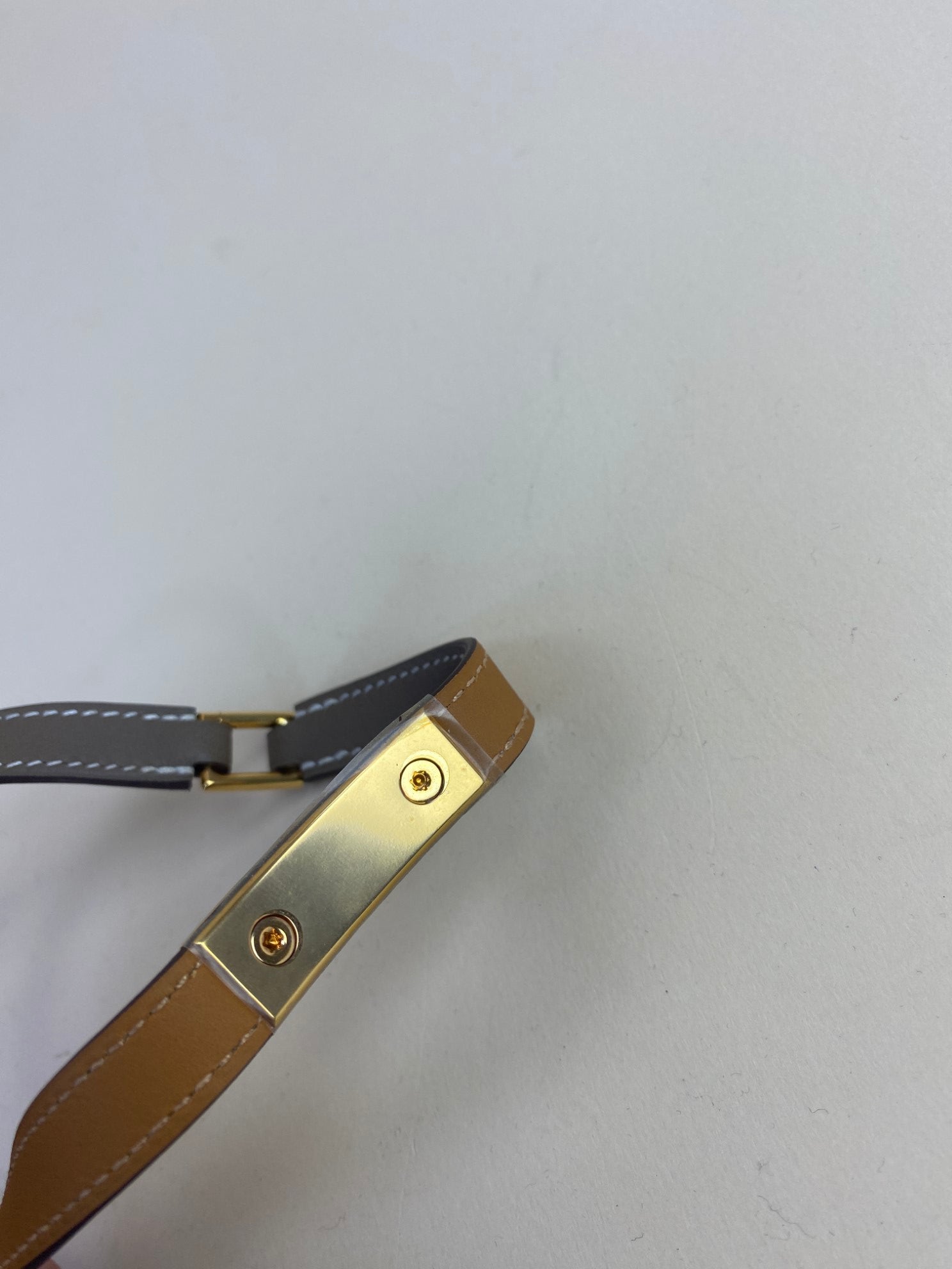 Hermes Etoupe Rivale Double Tour Bracelet