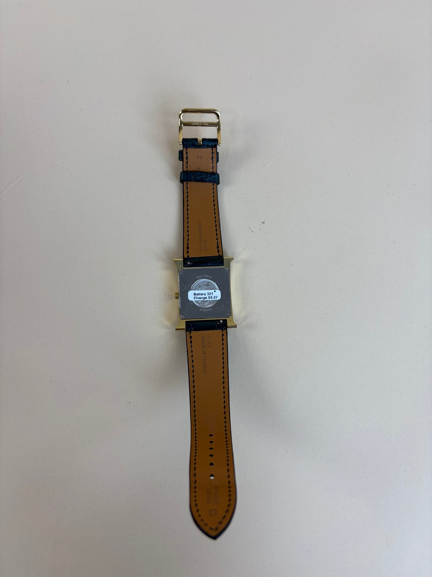 Hermes Gold Heure H Watch