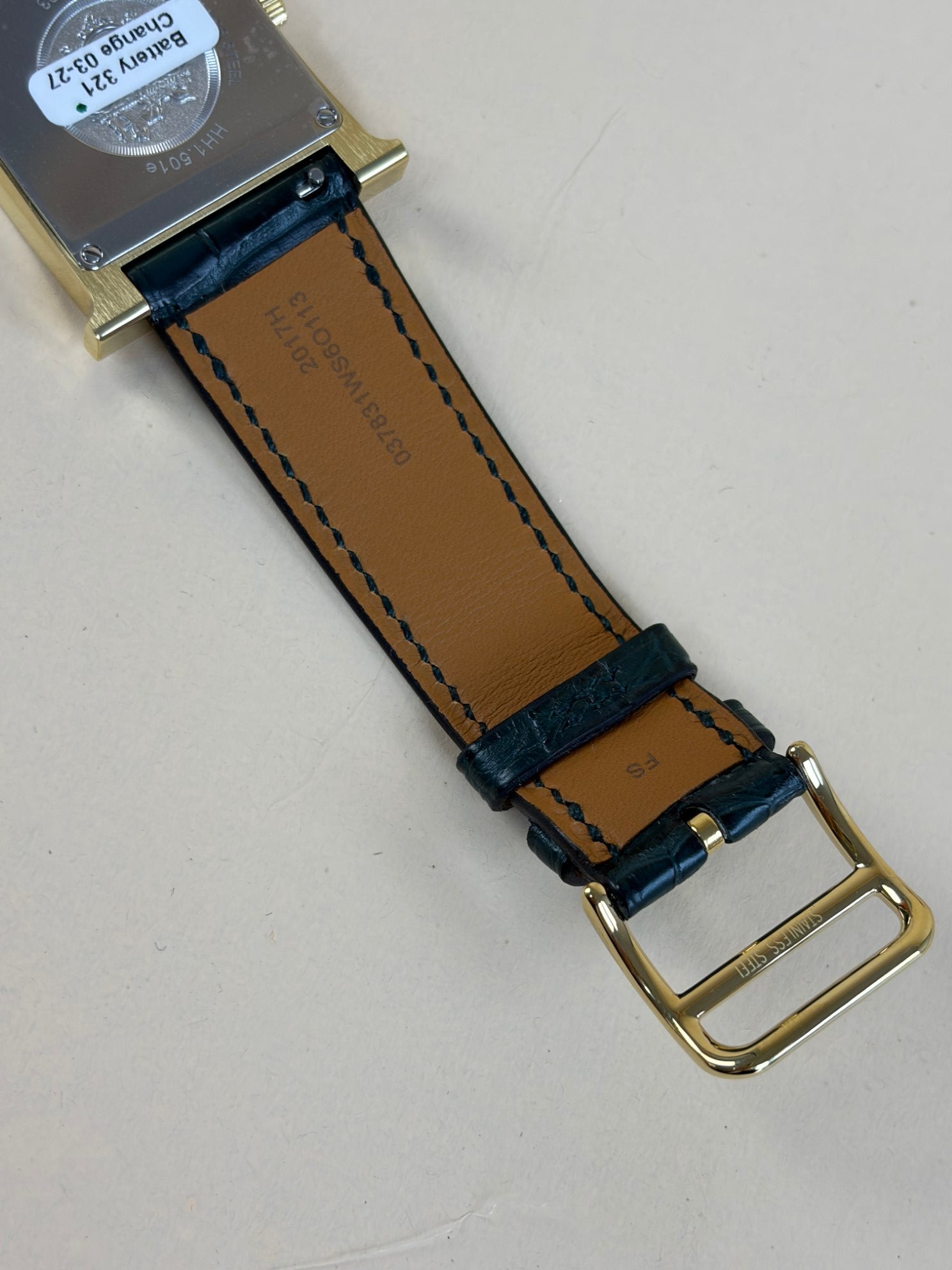 Hermes Gold Heure H Watch