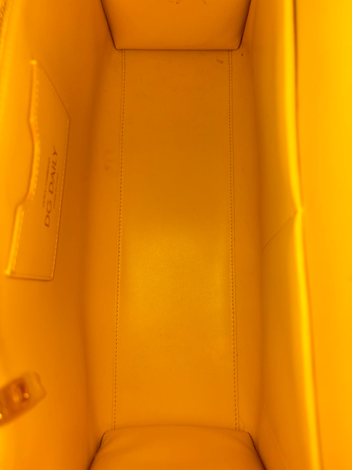Dolce & Gabbana Yellow calfskin Daily shopper tote bag