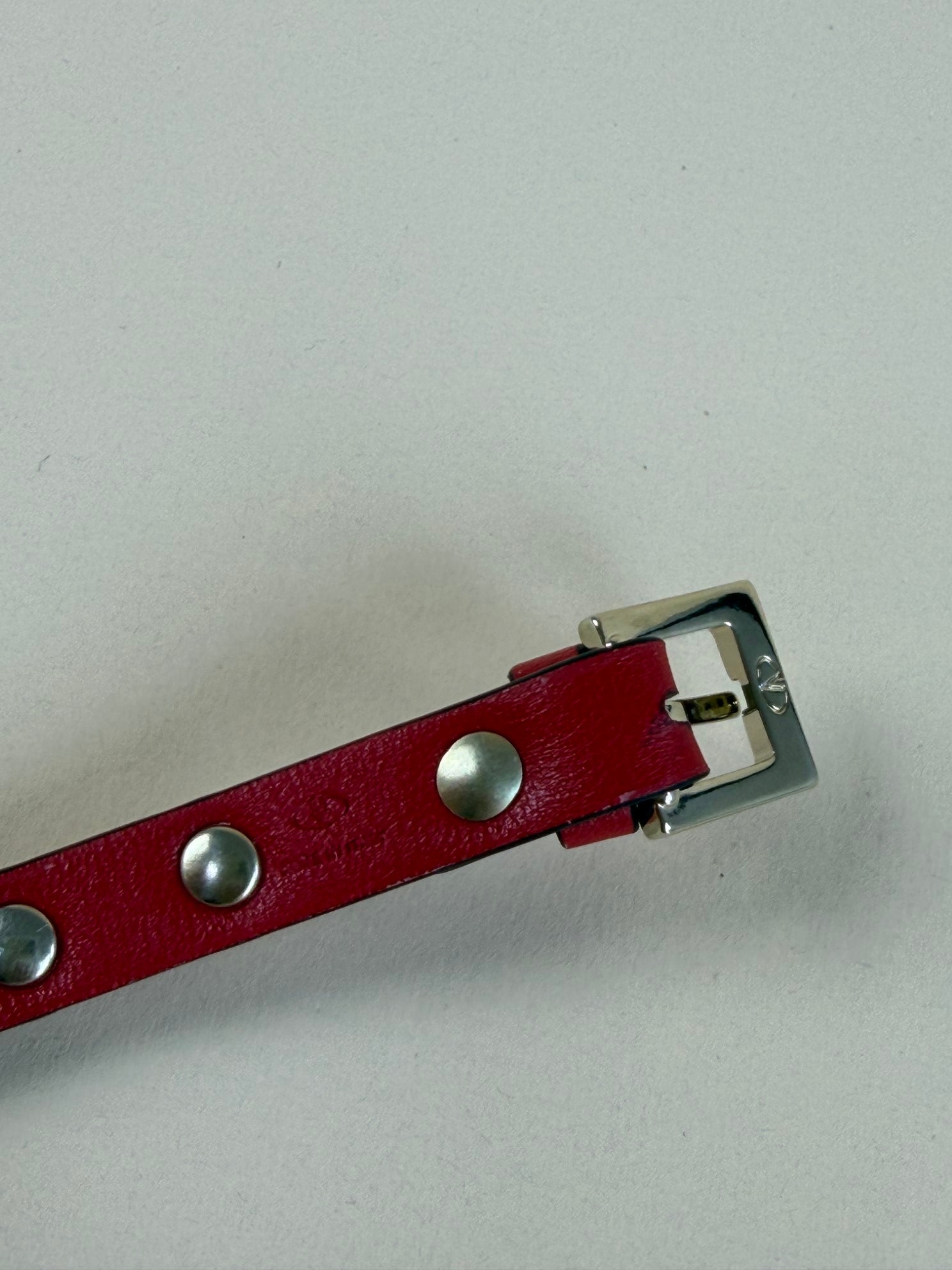 Valentino Red Studded Bracelet