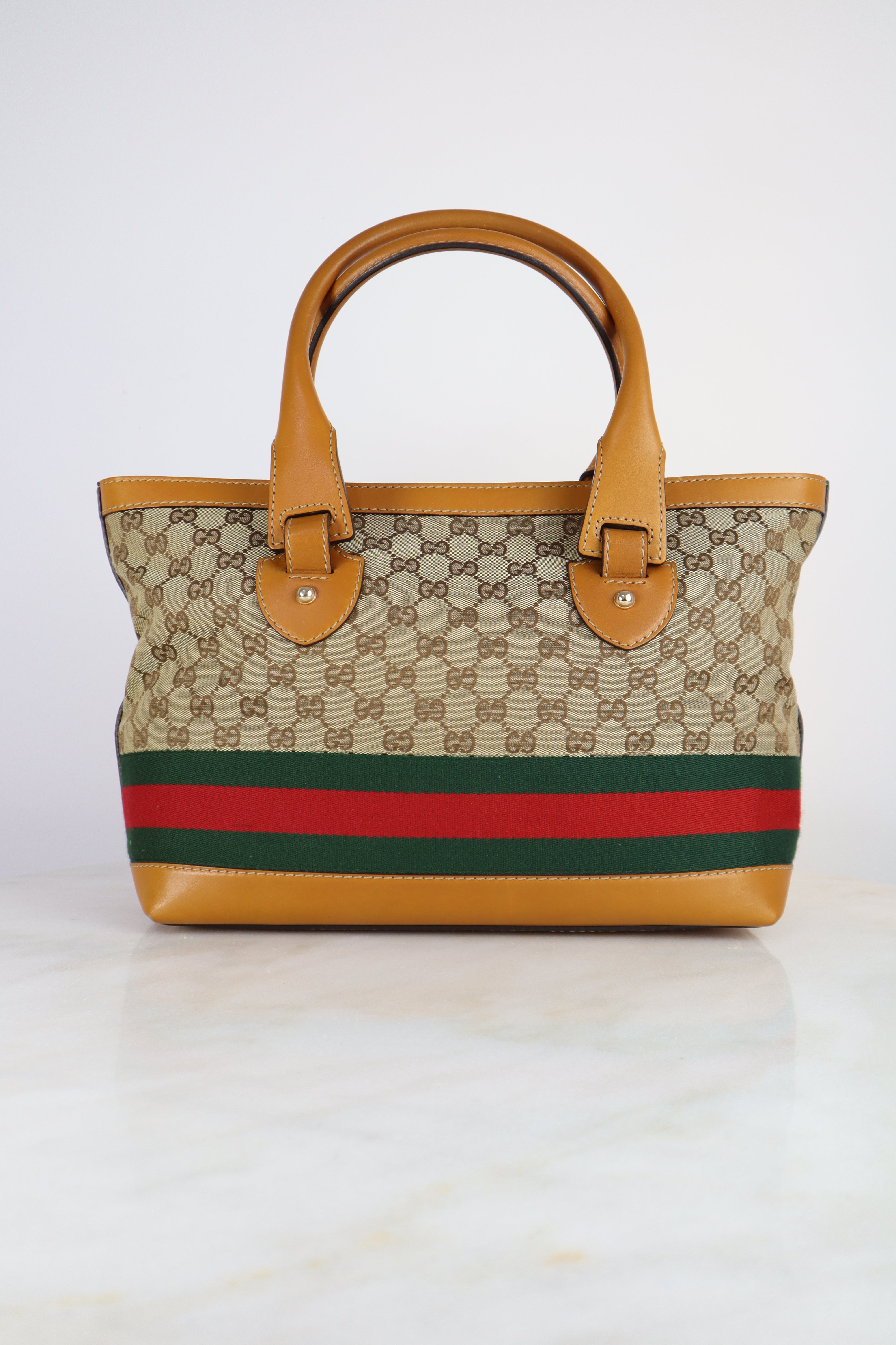 Gucci Camel Ophidia Tote Bag