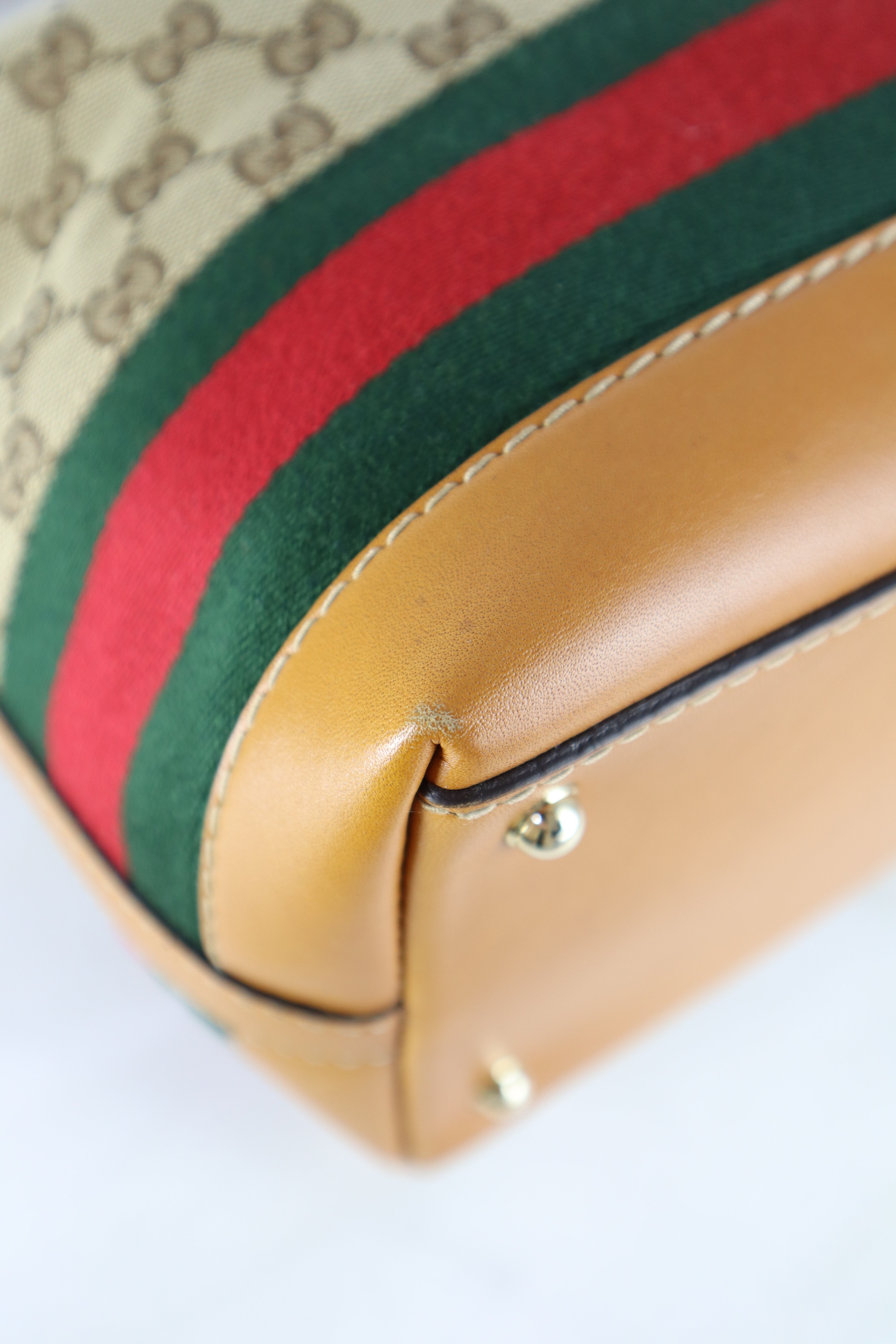 Gucci Camel Ophidia Tote Bag
