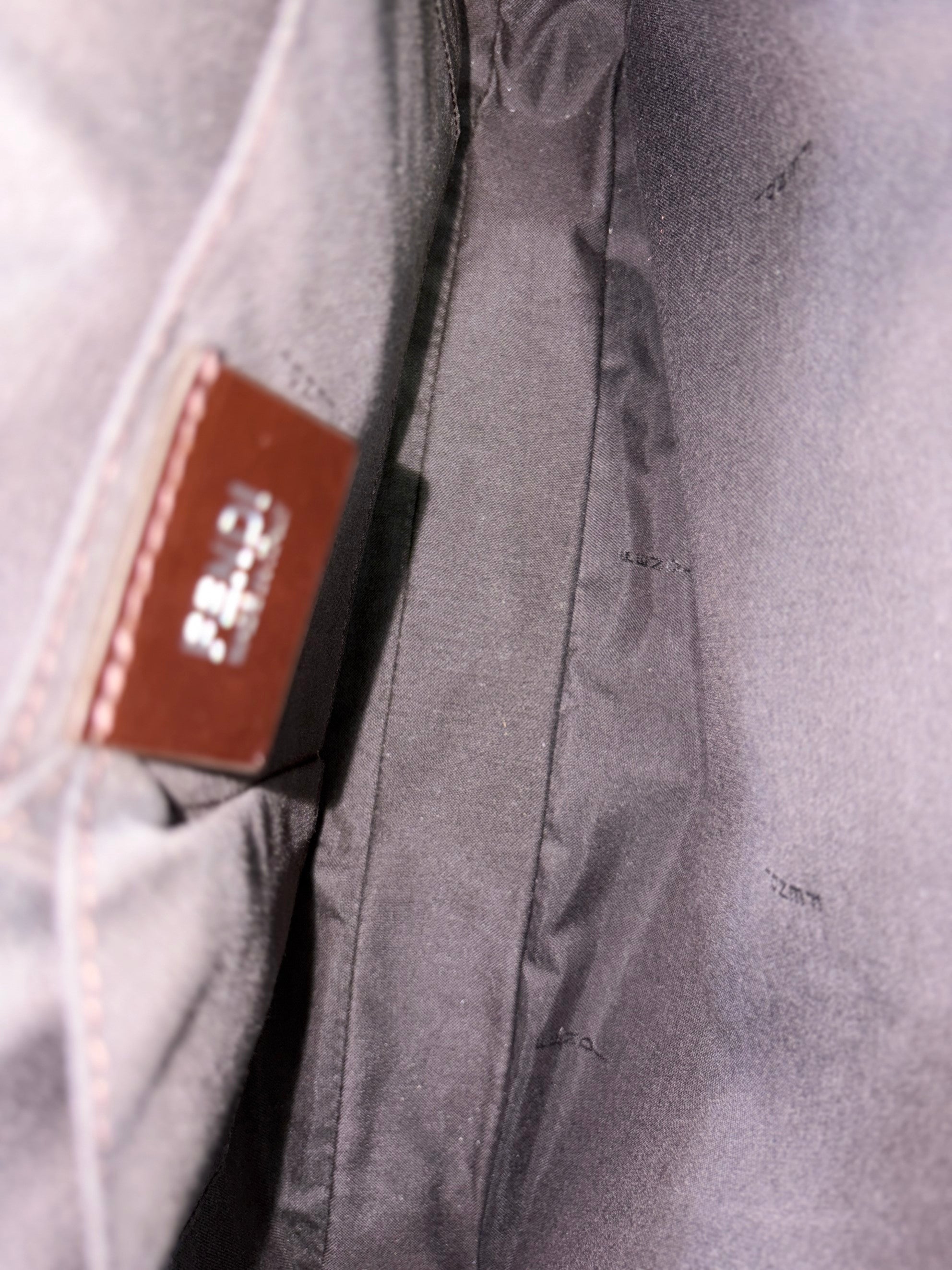 Fendi ombre effect tobacco Zucca ff coated canvas messenger bag