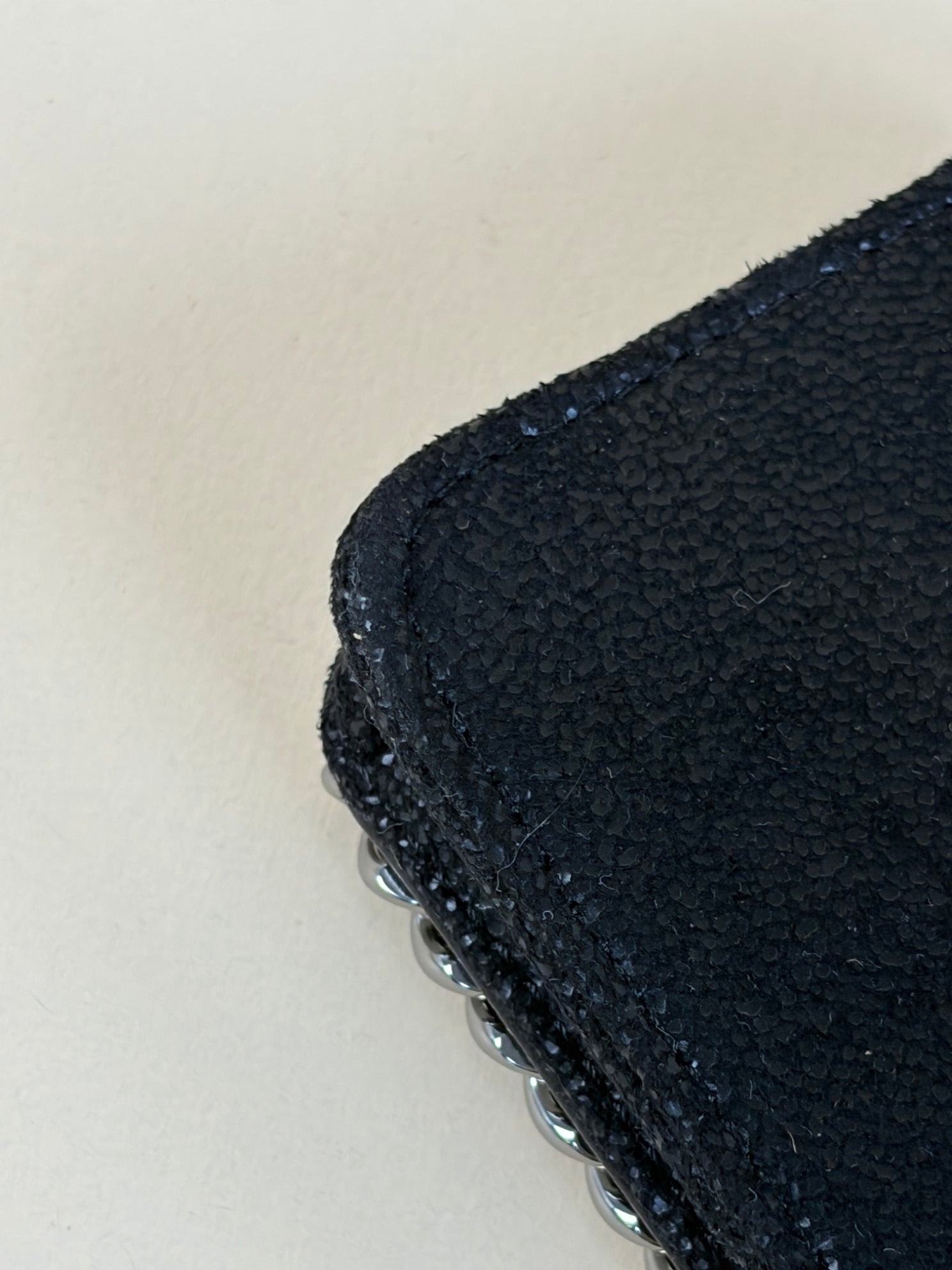 Stella Mccartney Black Falabella Small Flap Wallet