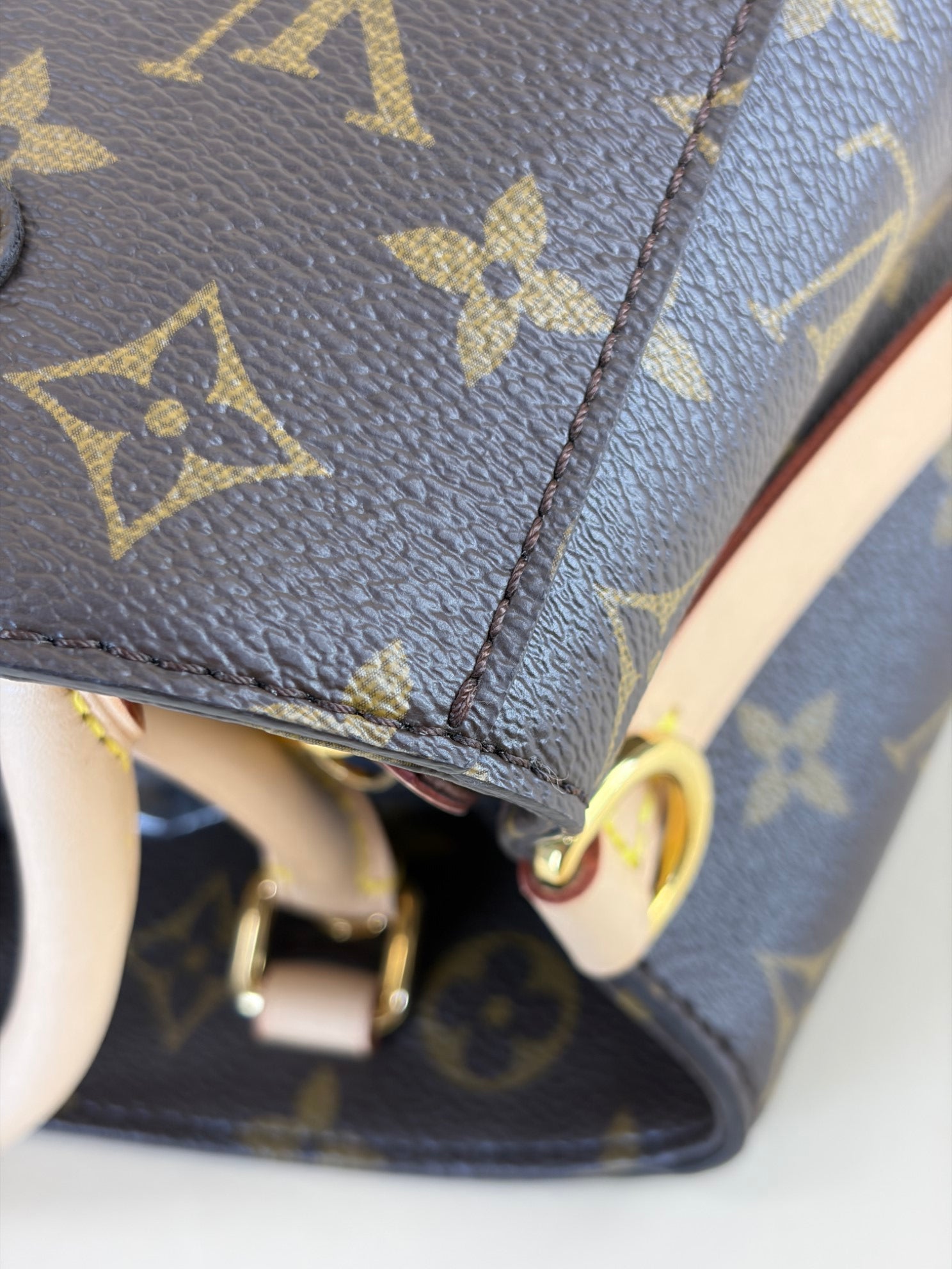Louis Vuitton Monogram Montaigne BB Tote Bag with Strap