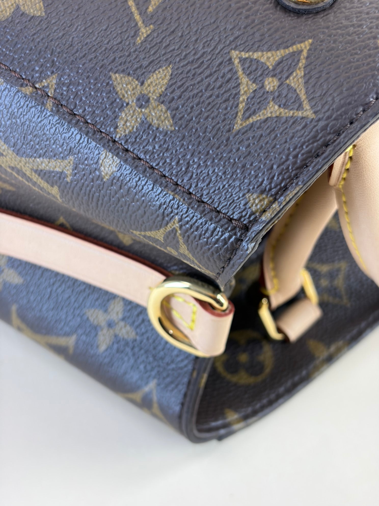 Louis Vuitton Monogram Montaigne BB Tote Bag with Strap