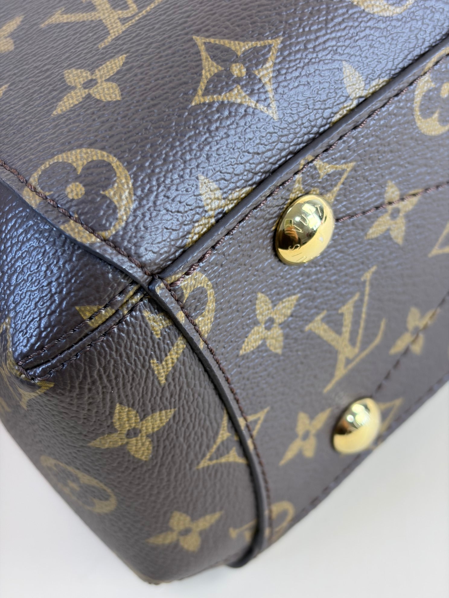 Louis Vuitton Monogram Montaigne BB Tote Bag with Strap