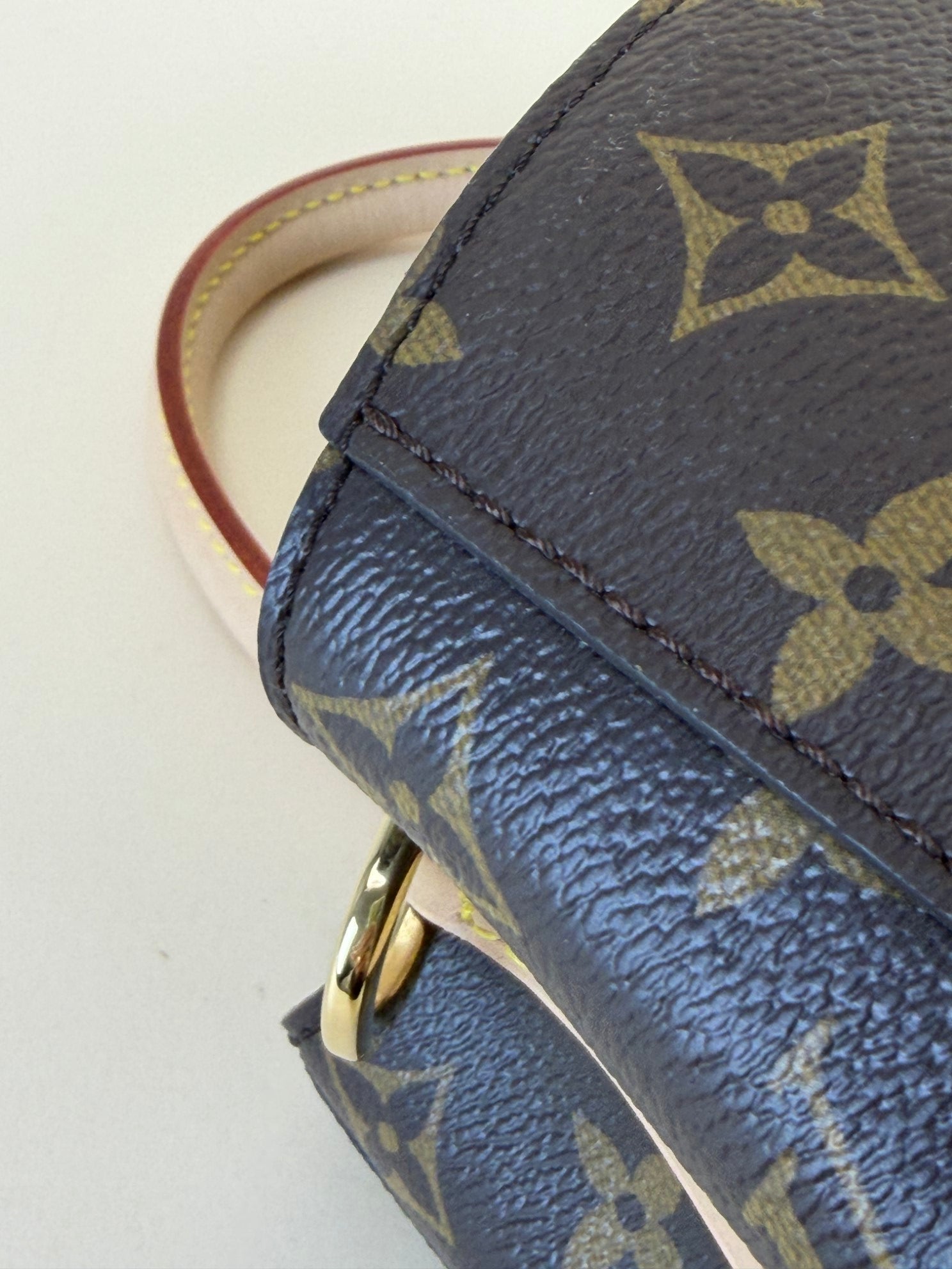 Louis Vuitton Monogram Montaigne BB Tote Bag with Strap