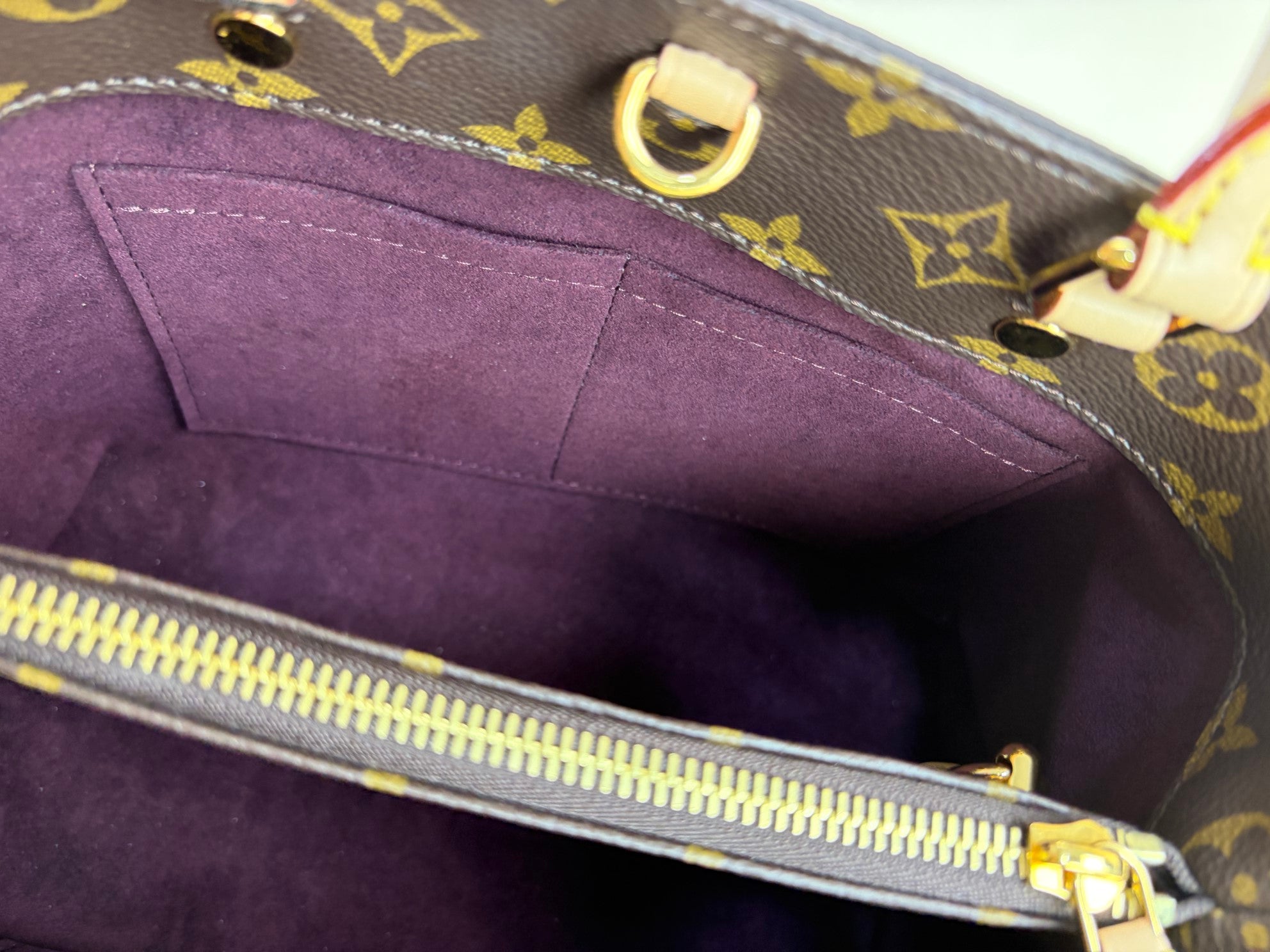 Louis Vuitton Monogram Montaigne BB Tote Bag with Strap