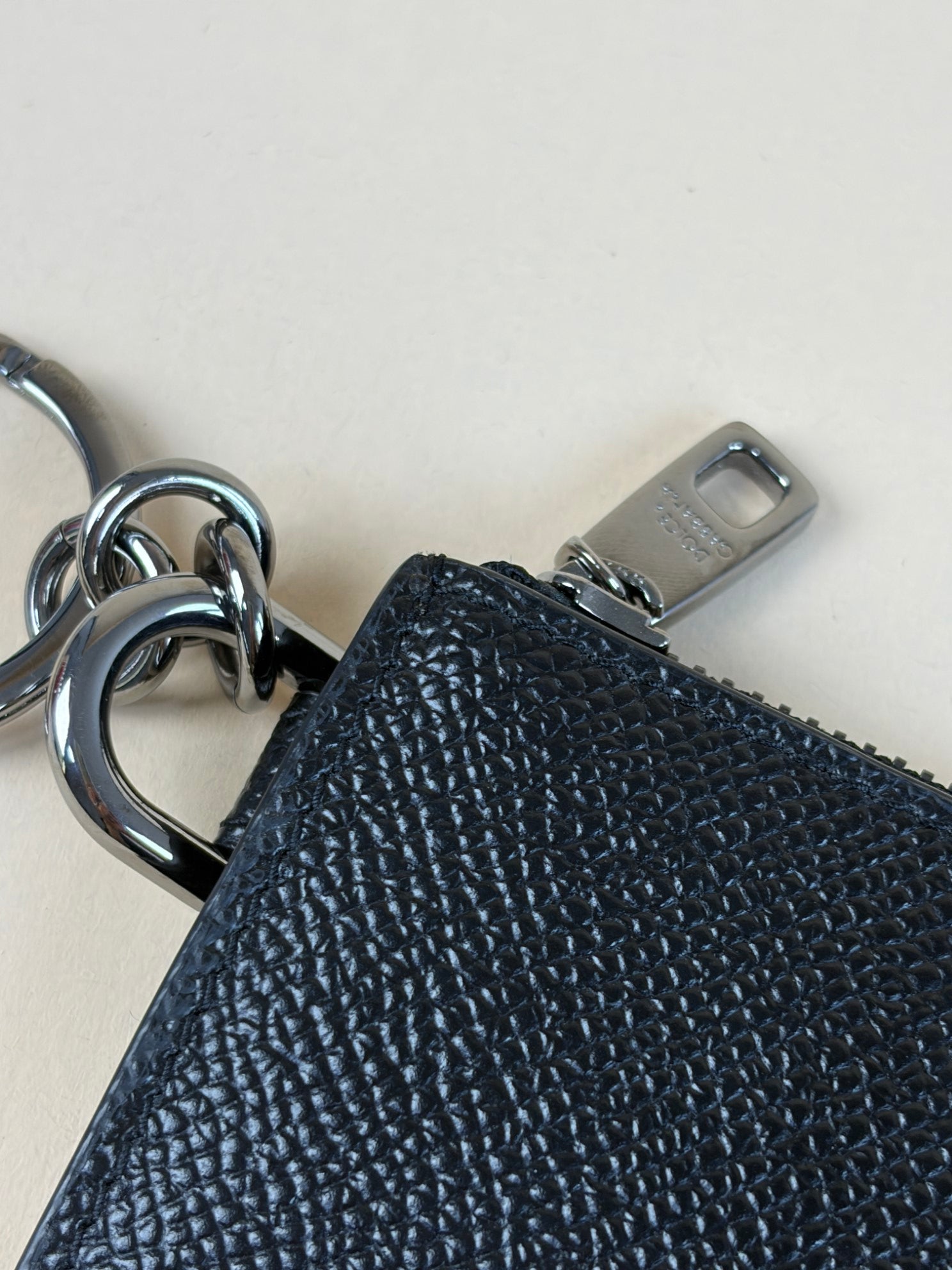 Dolce & Gabbana Black Zipped Card Holder