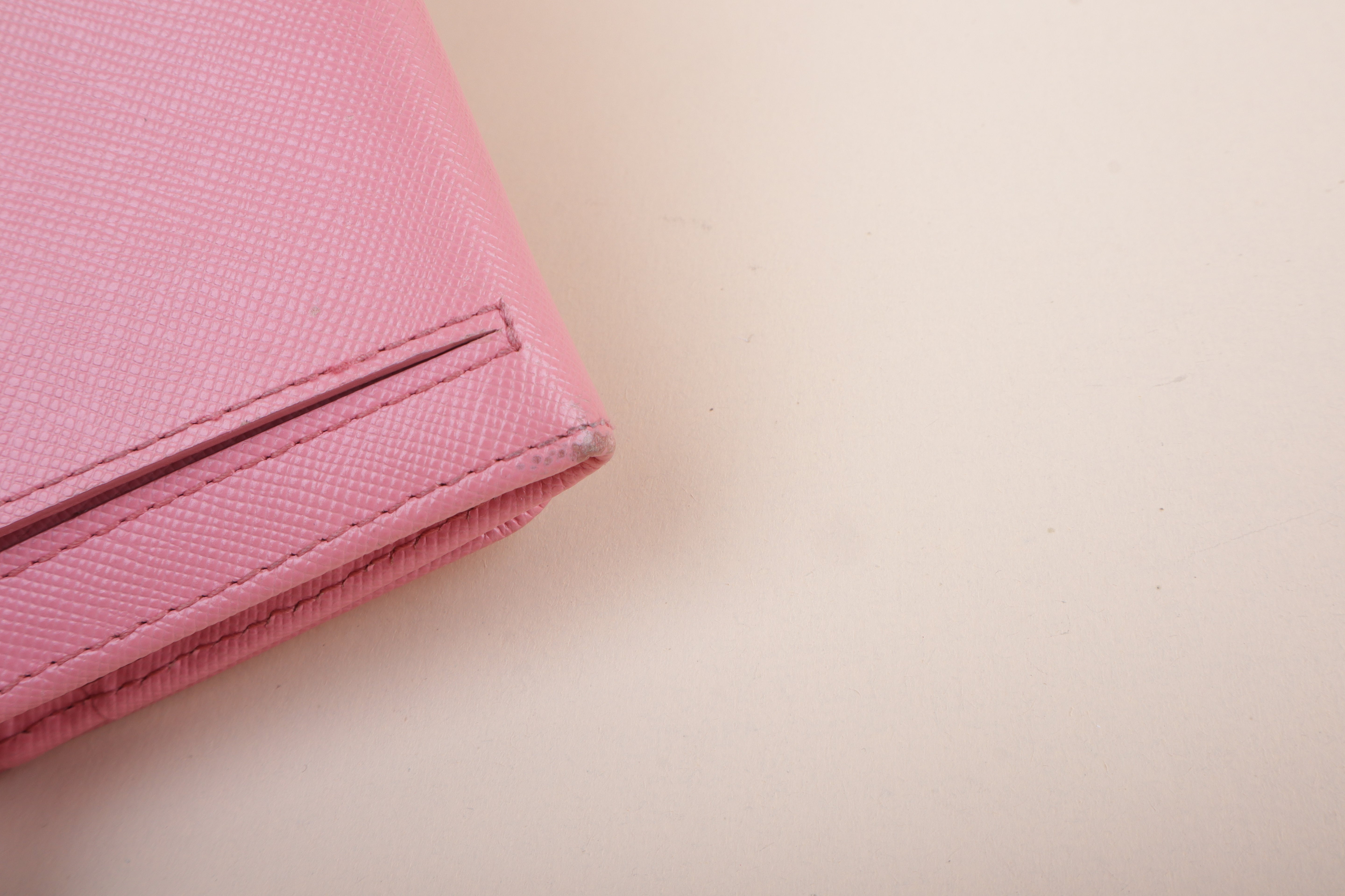 Prada Pink Continental Long Wallet
