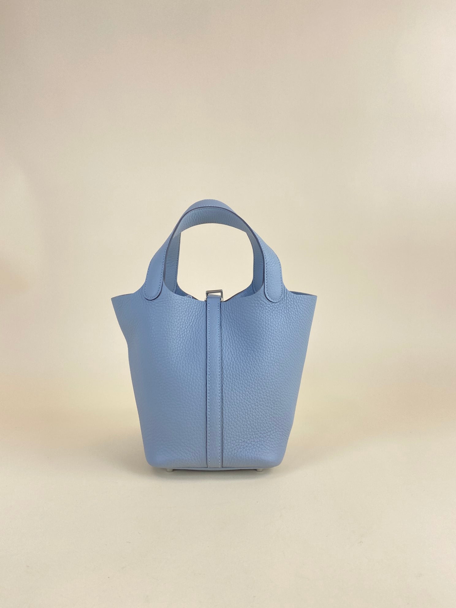 Hermes Gris Pantin Picotin Lock 18 Bag