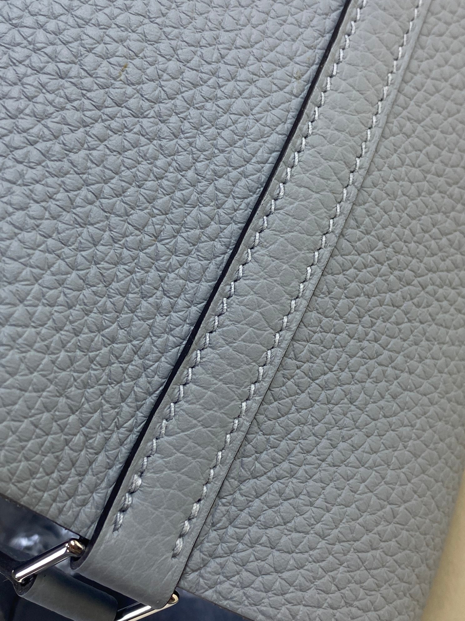 Hermes Gris Pantin Picotin Lock 18 Bag