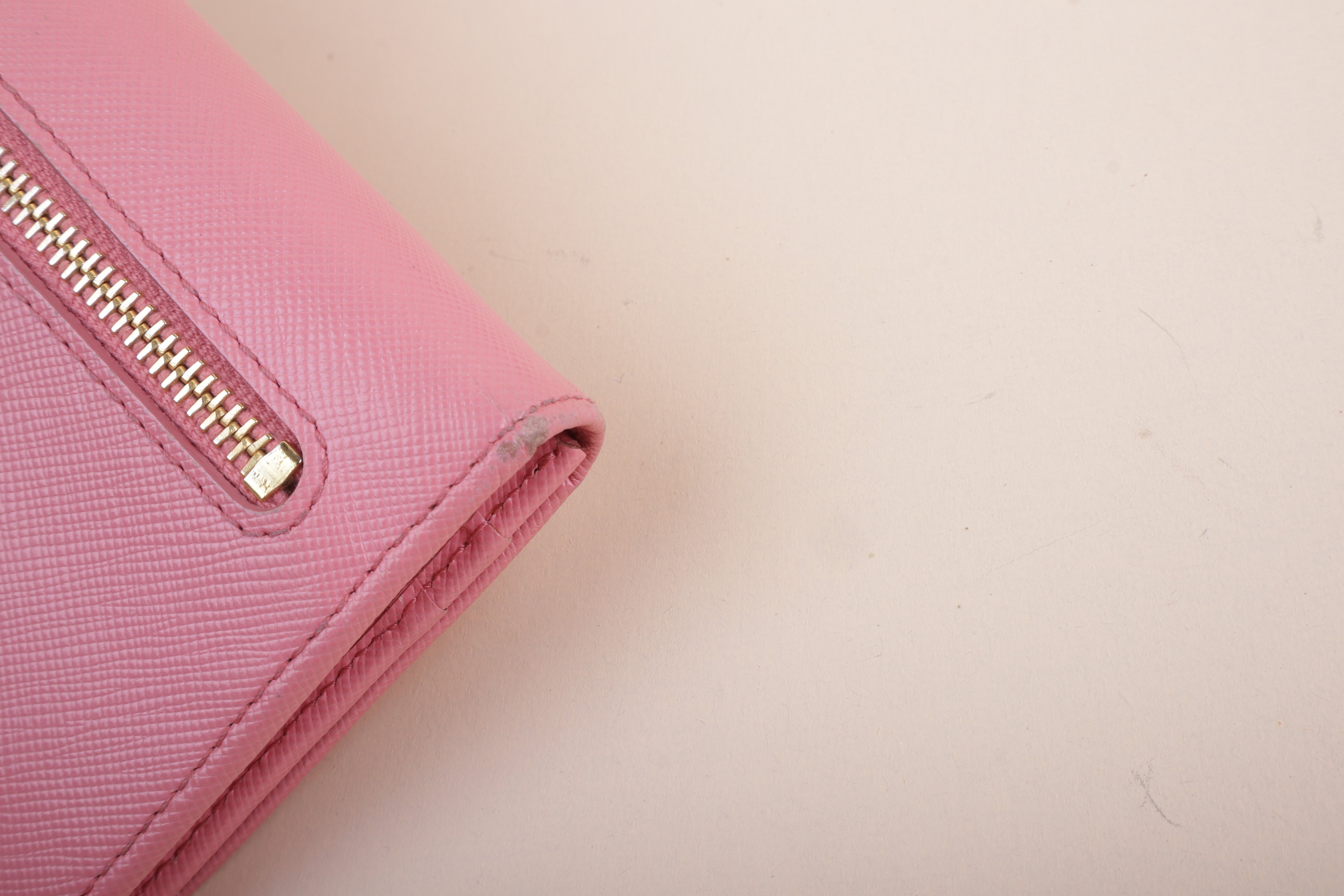 Prada Pink Continental Long Wallet