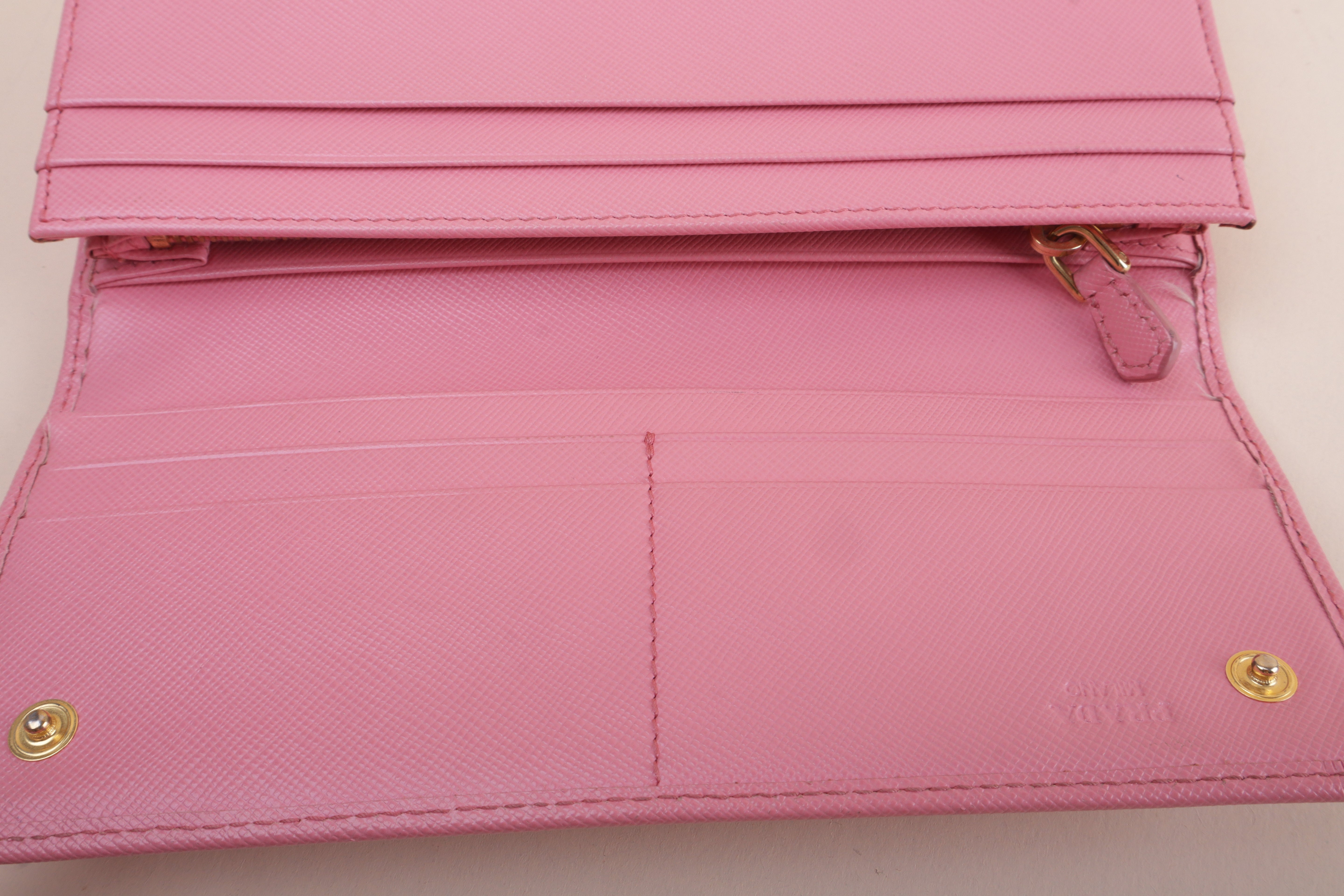 Prada Pink Continental Long Wallet