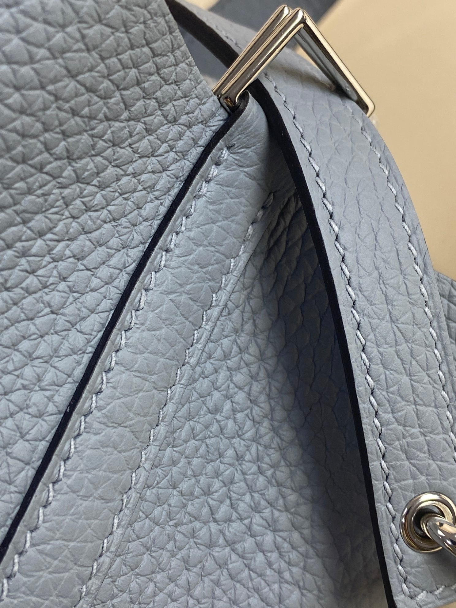 Hermes Gris Pantin Picotin Lock 18 Bag