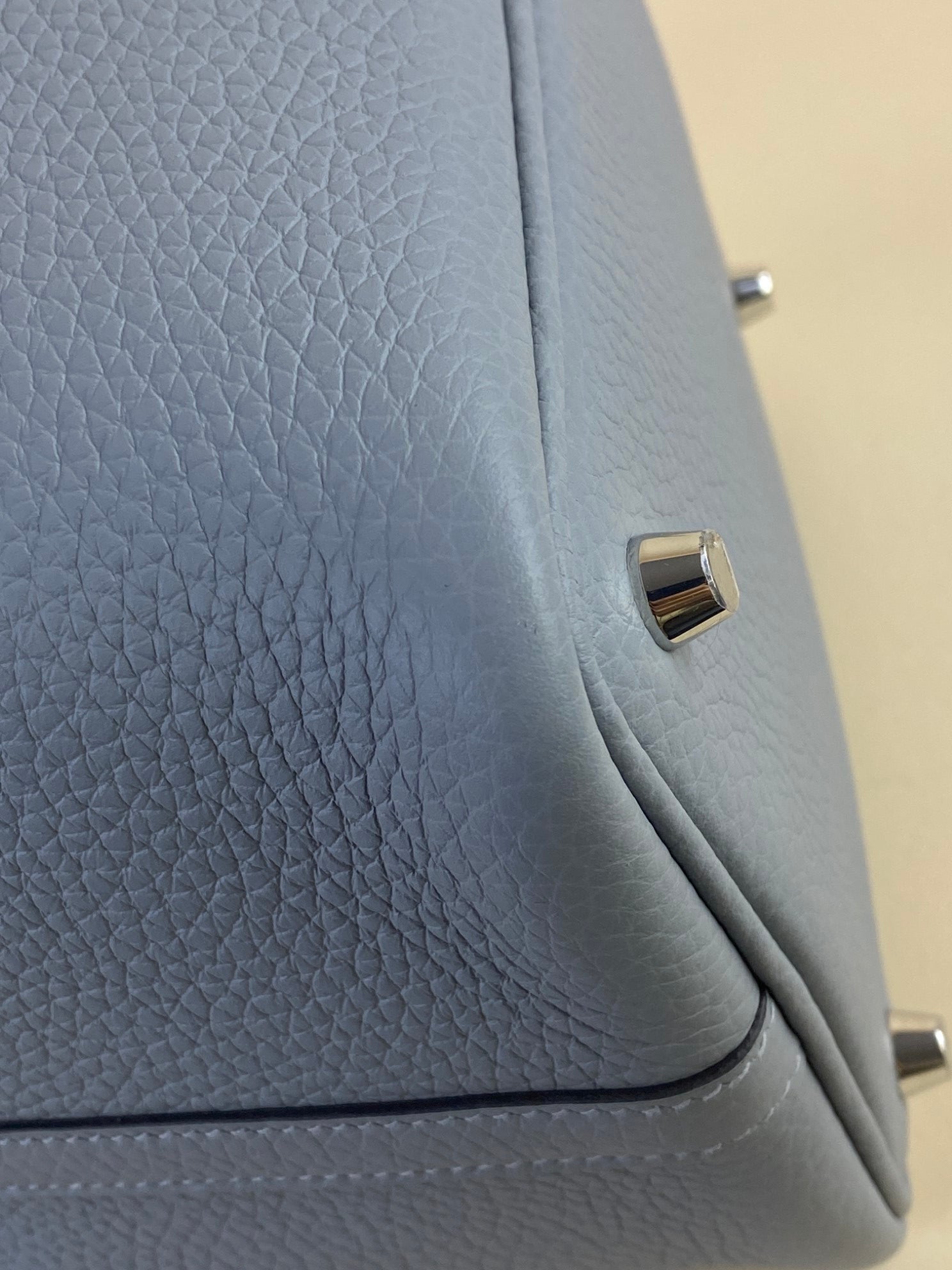 Hermes Gris Pantin Picotin Lock 18 Bag