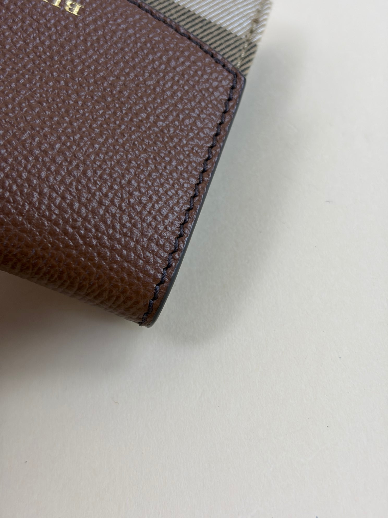 Burberry Brown House Check Huna French Wallet