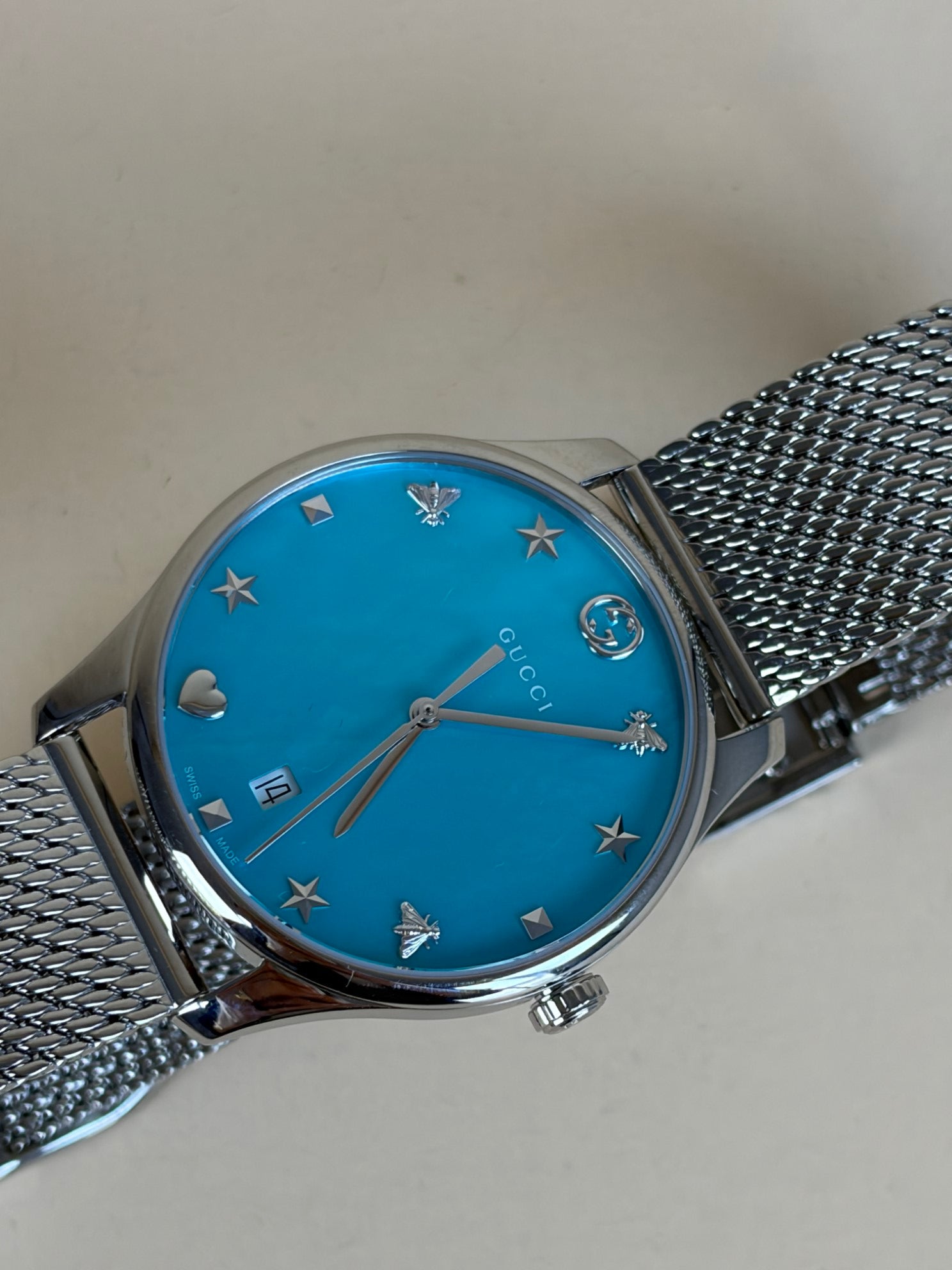 Gucci Stainless Steel Timeless Quartz Watch