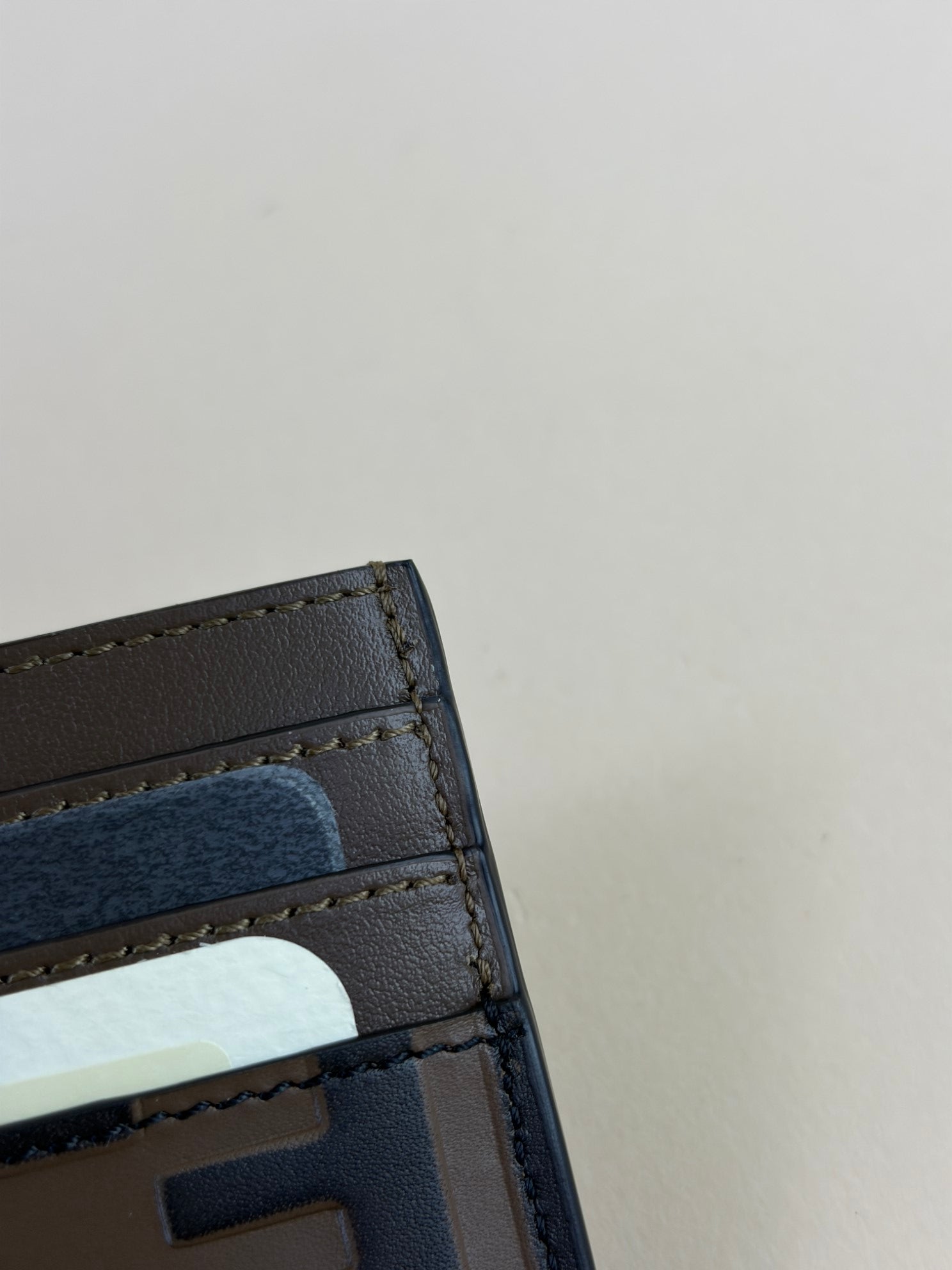 Fendi Brown FF Diamonds Card Case
