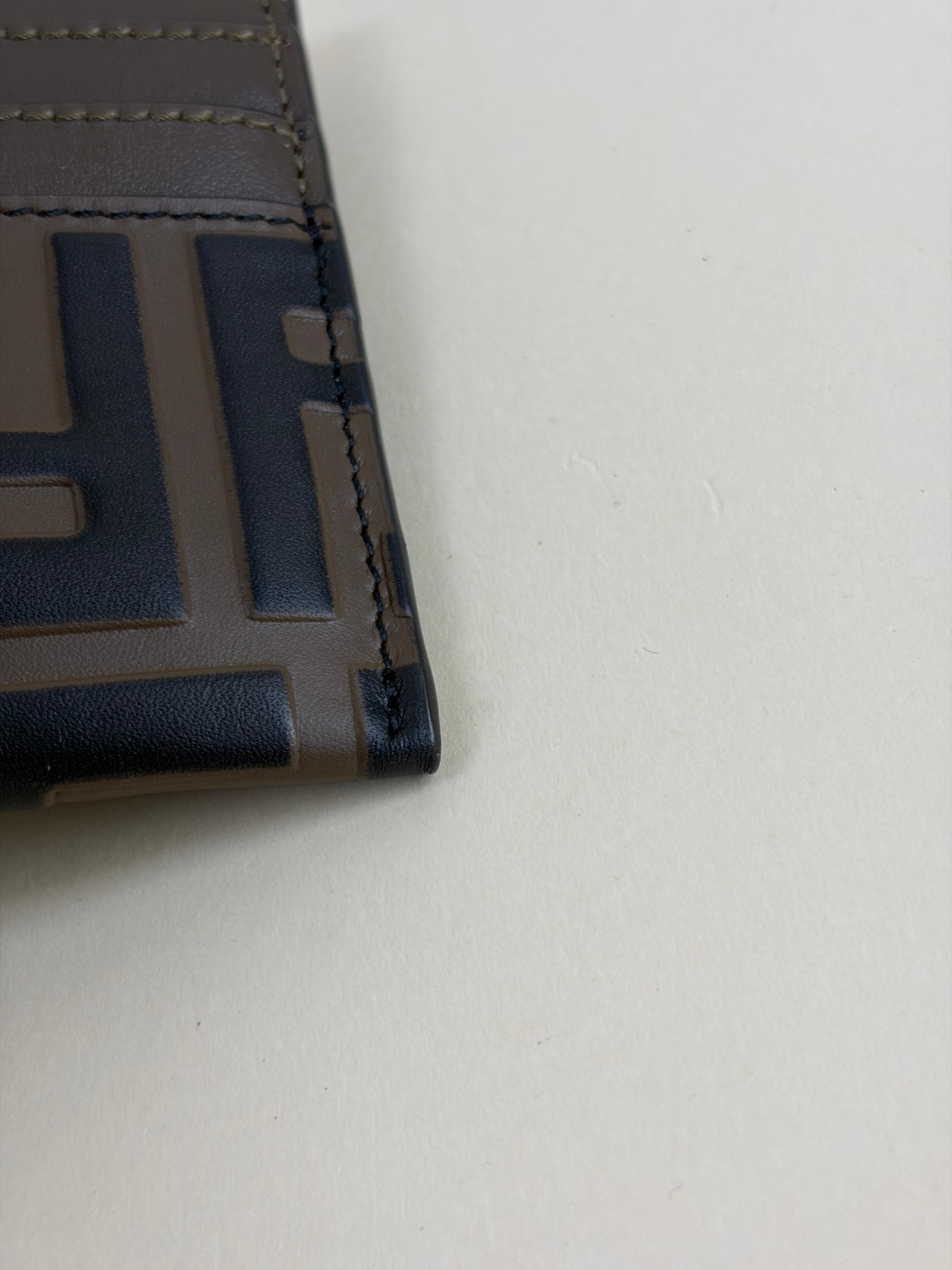 Fendi Brown FF Diamonds Card Case