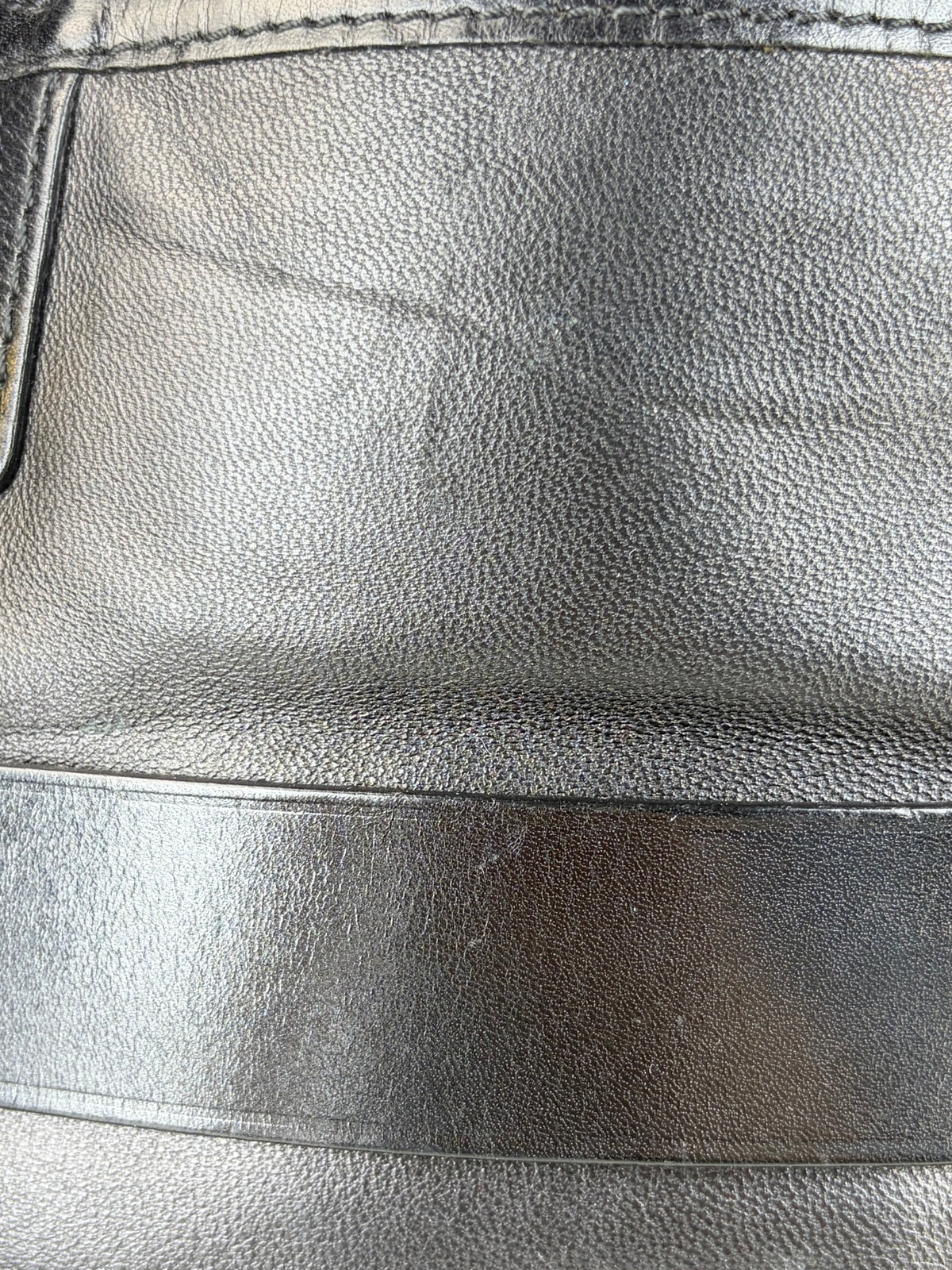Burberry black soft leather landscape bridle large iynher tote bag